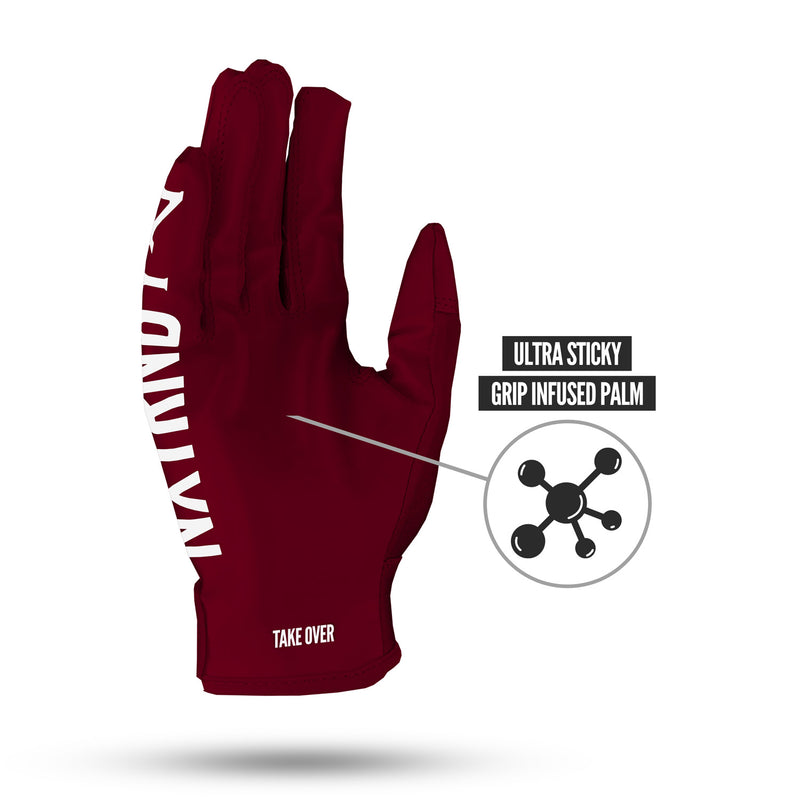 Load image into Gallery viewer, NXTRND G1™ Football Gloves Maroon
