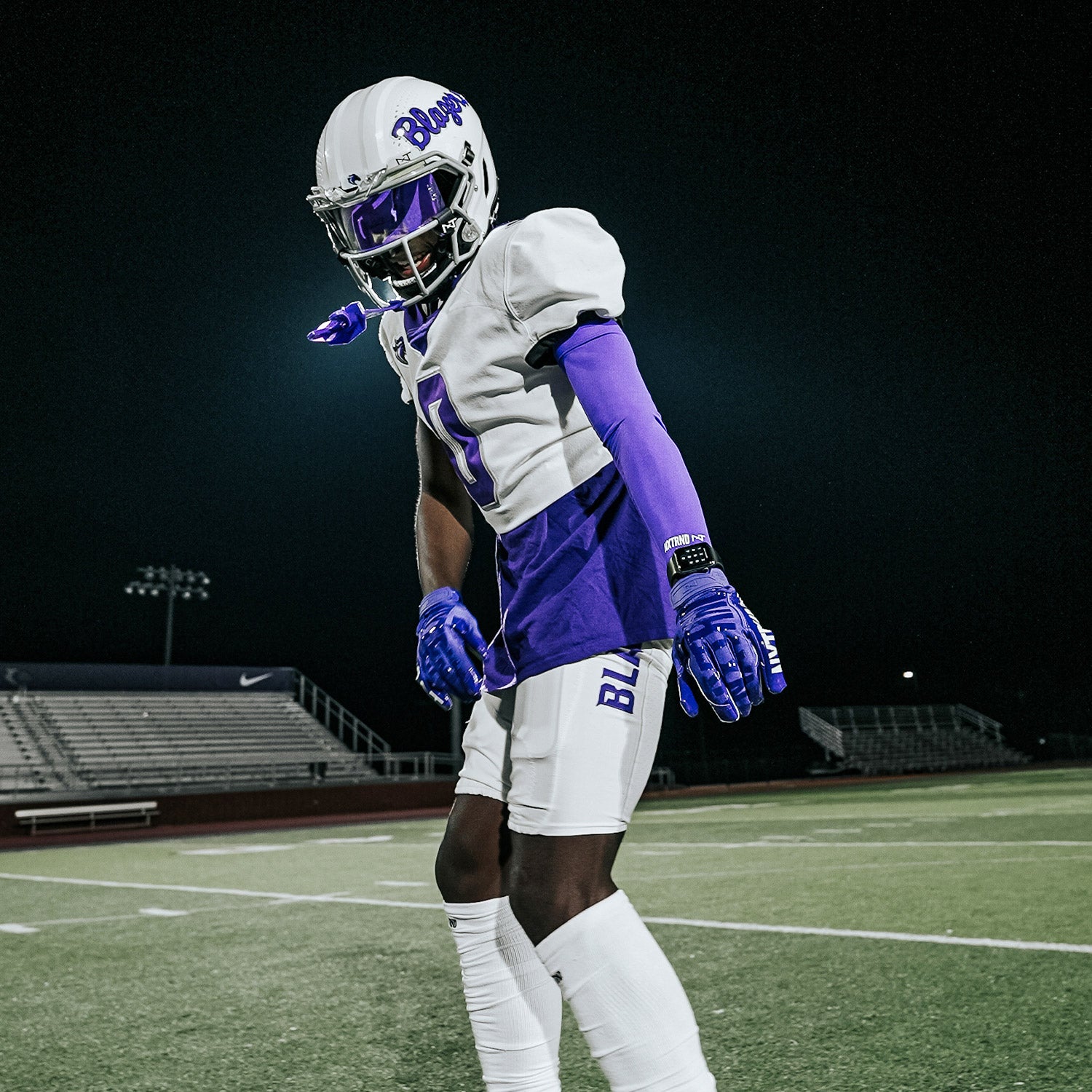 NXTRND G1® Youth Football Gloves Purple
