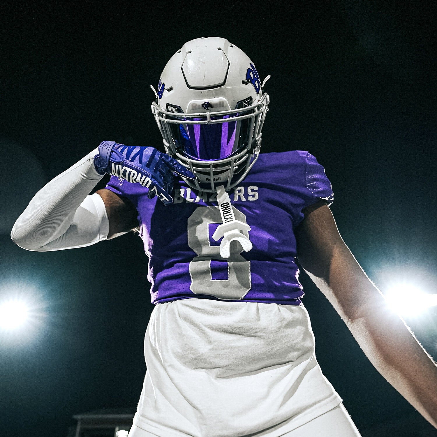NXTRND G1® Youth Football Gloves Purple