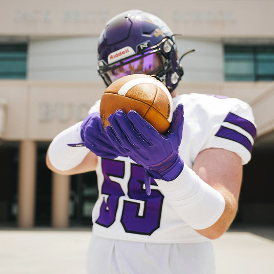 NXTRND G3® Padded Football Gloves Purple