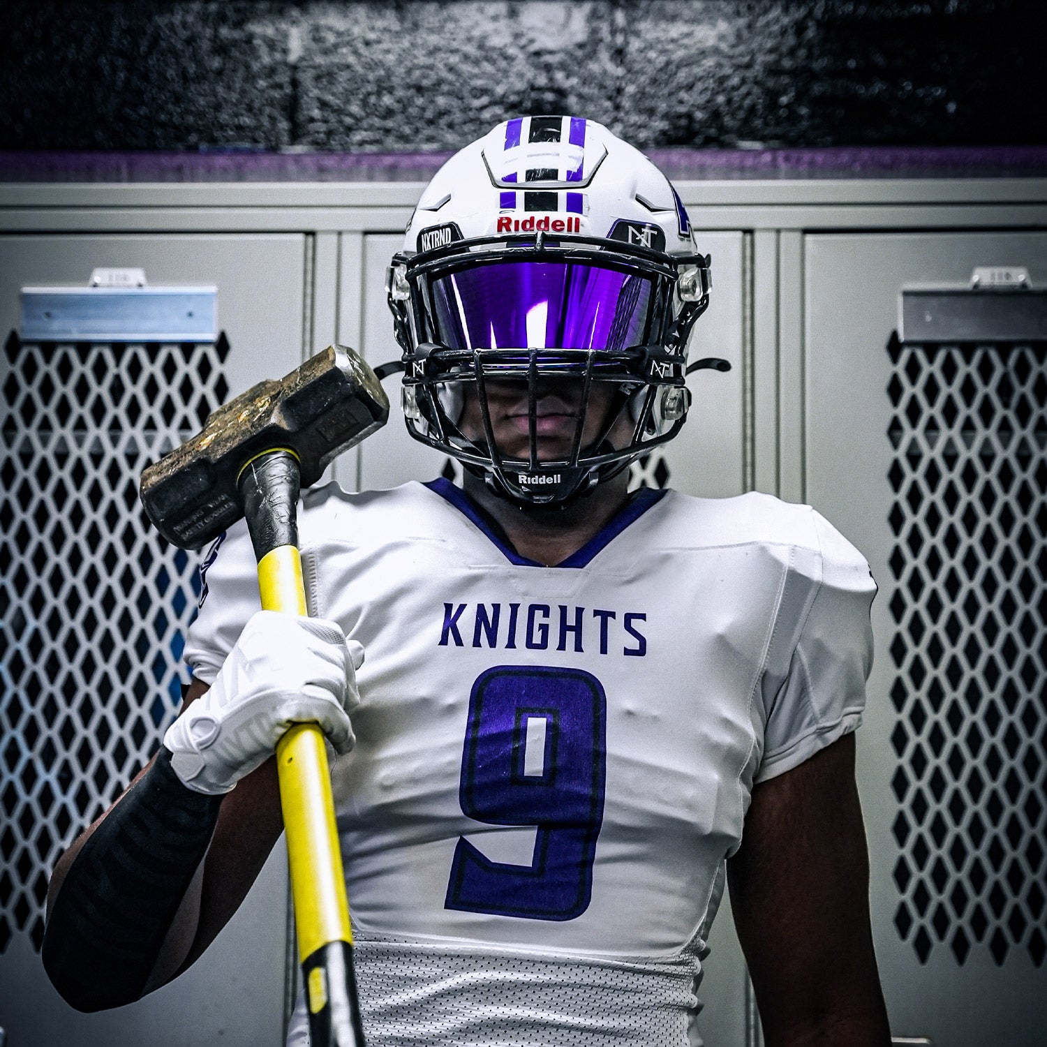 NXTRND VZR1® Football Visor Purple