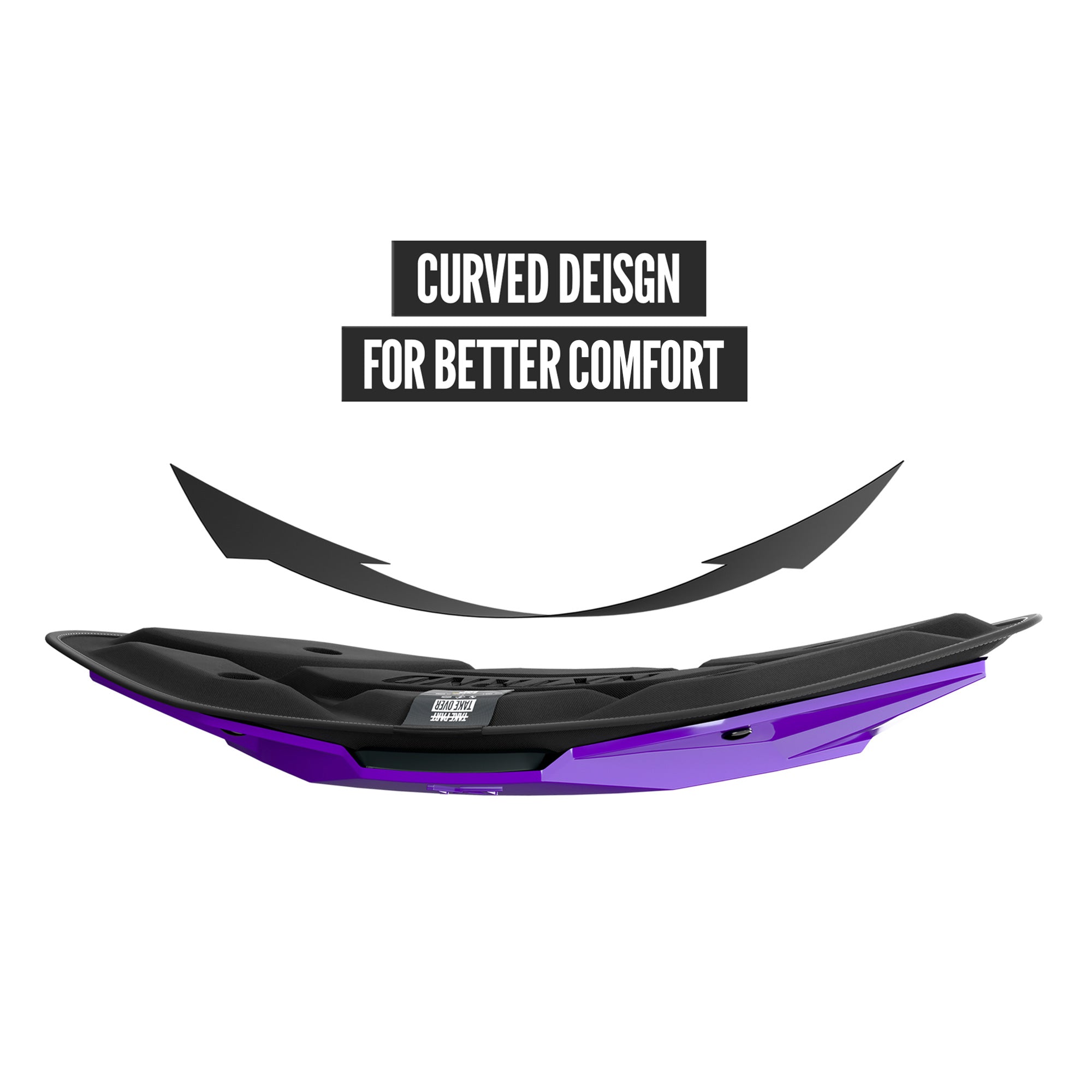 Plaque dorsale de football américain NXTRND B-PLATE® Pro violette