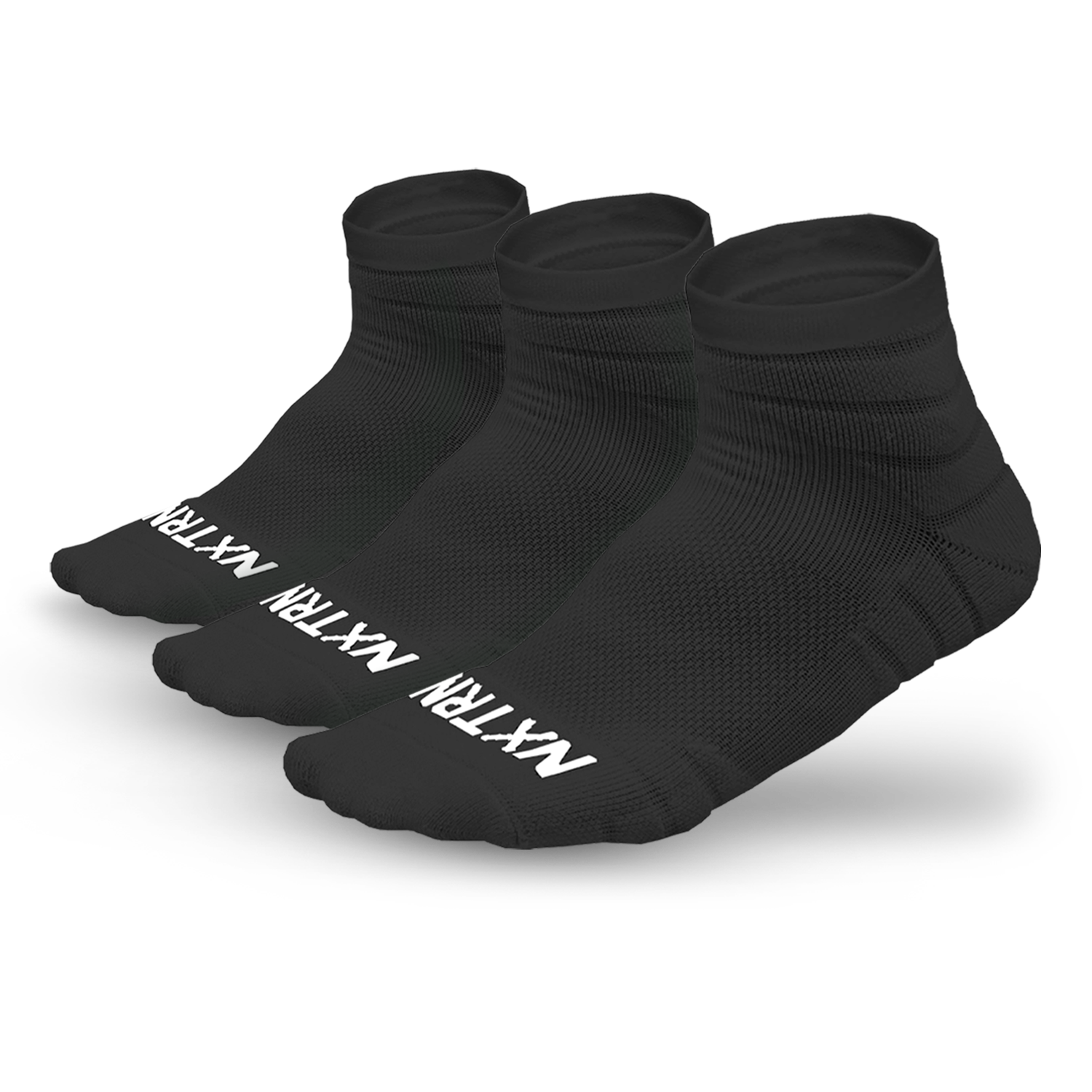 NXTRND Quarter Socks Black (3-Pairs)
