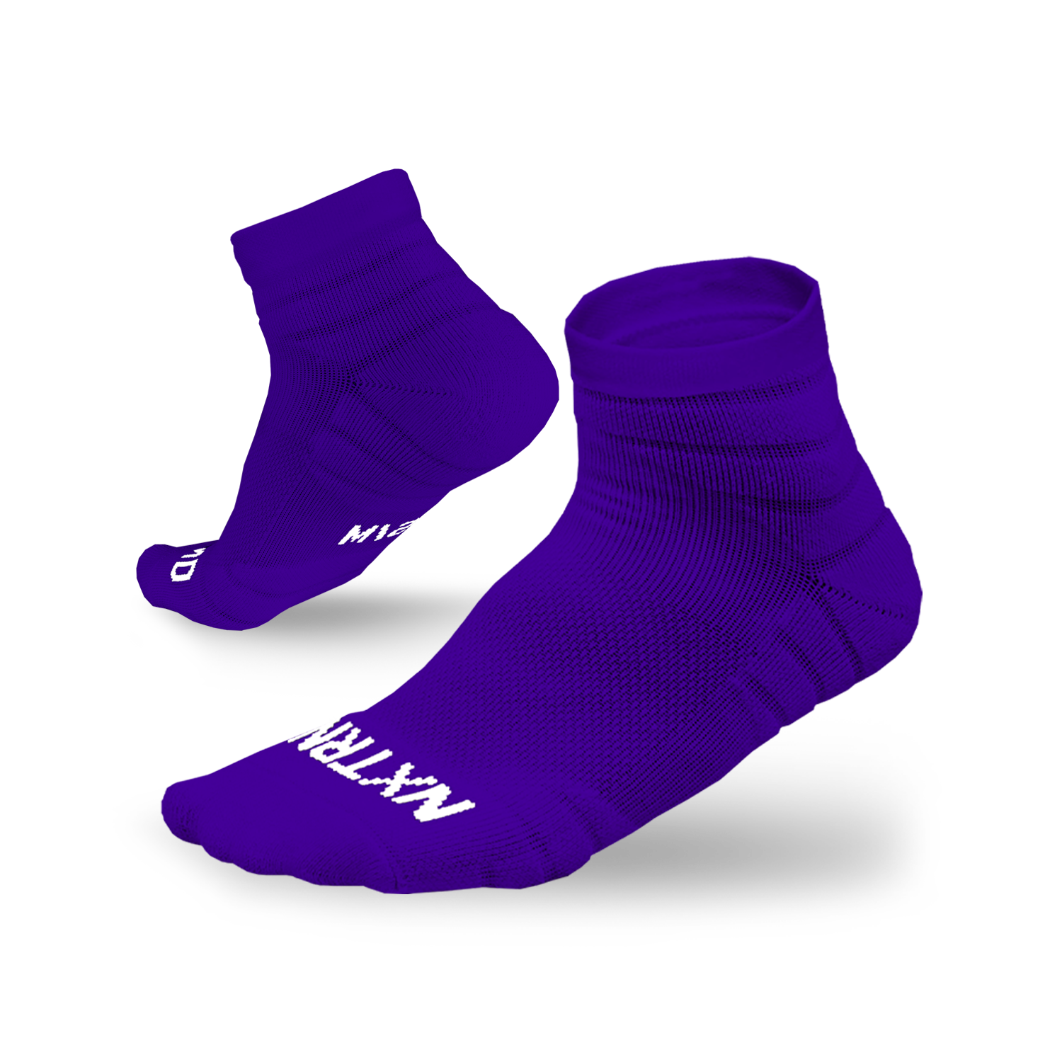 Cushioned Socks | Comfy Quarter Crew | Catarina Purple