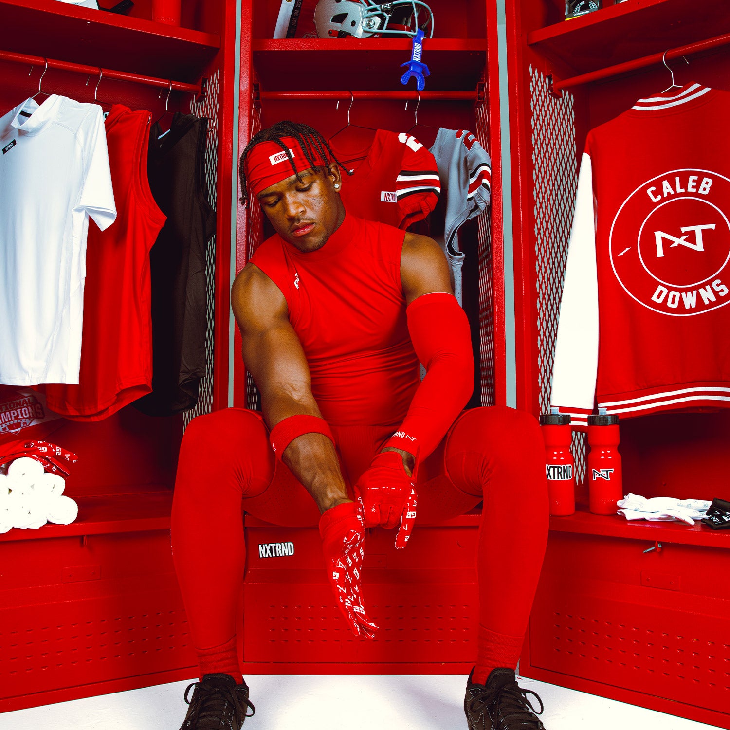 NXTRND AirTek Arm Sleeves Red (1 Pair)