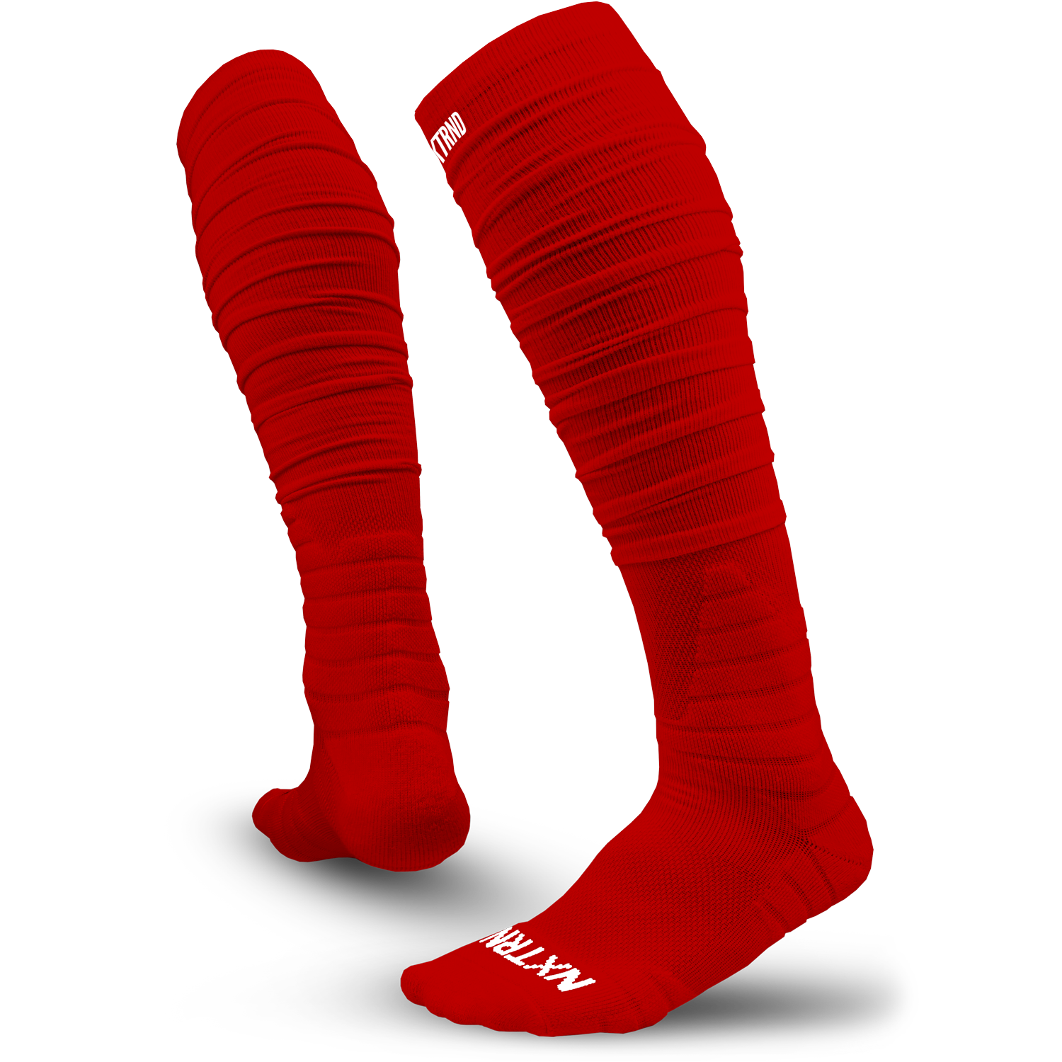 NXTRND XTD® Scrunch Football Socks Red