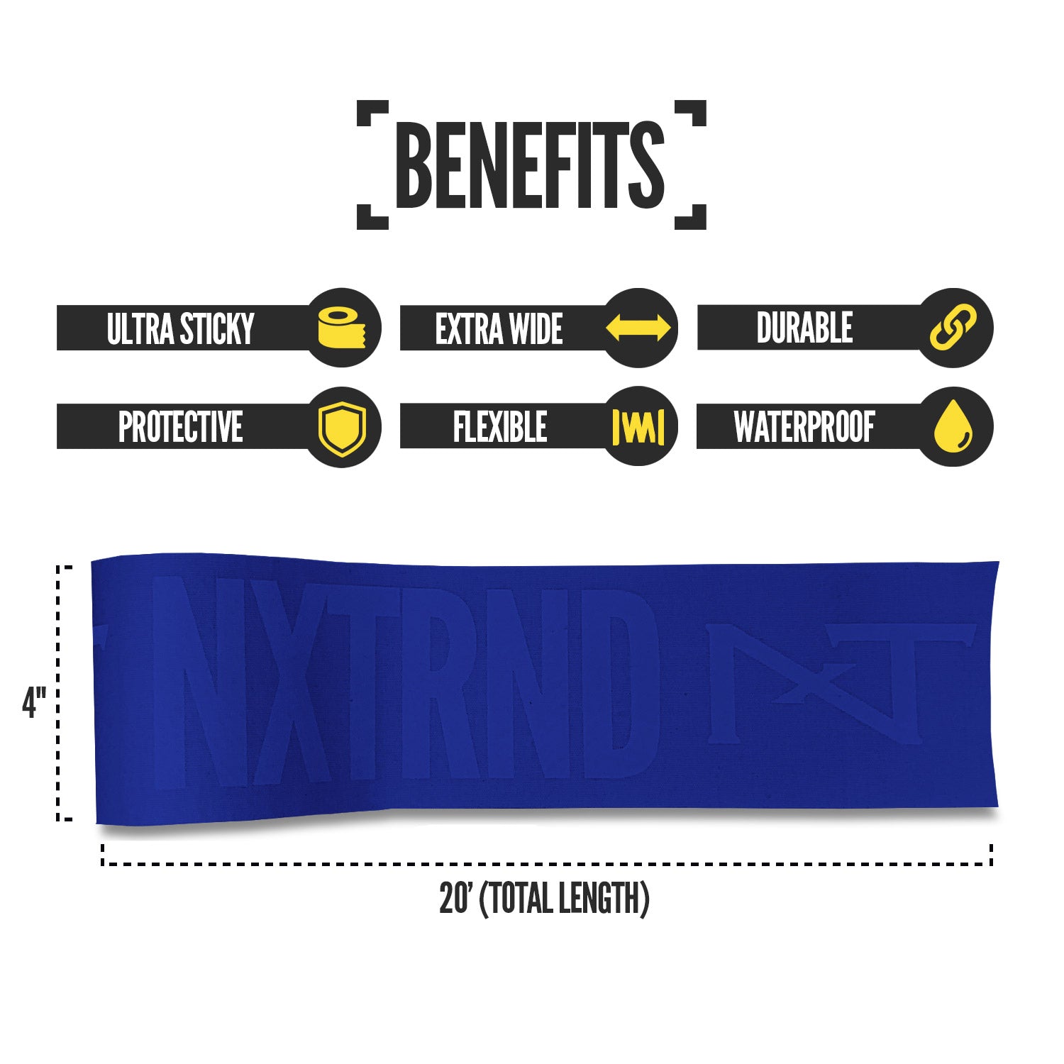 NXTRND TRF Football Turf Tape Blue Benefits