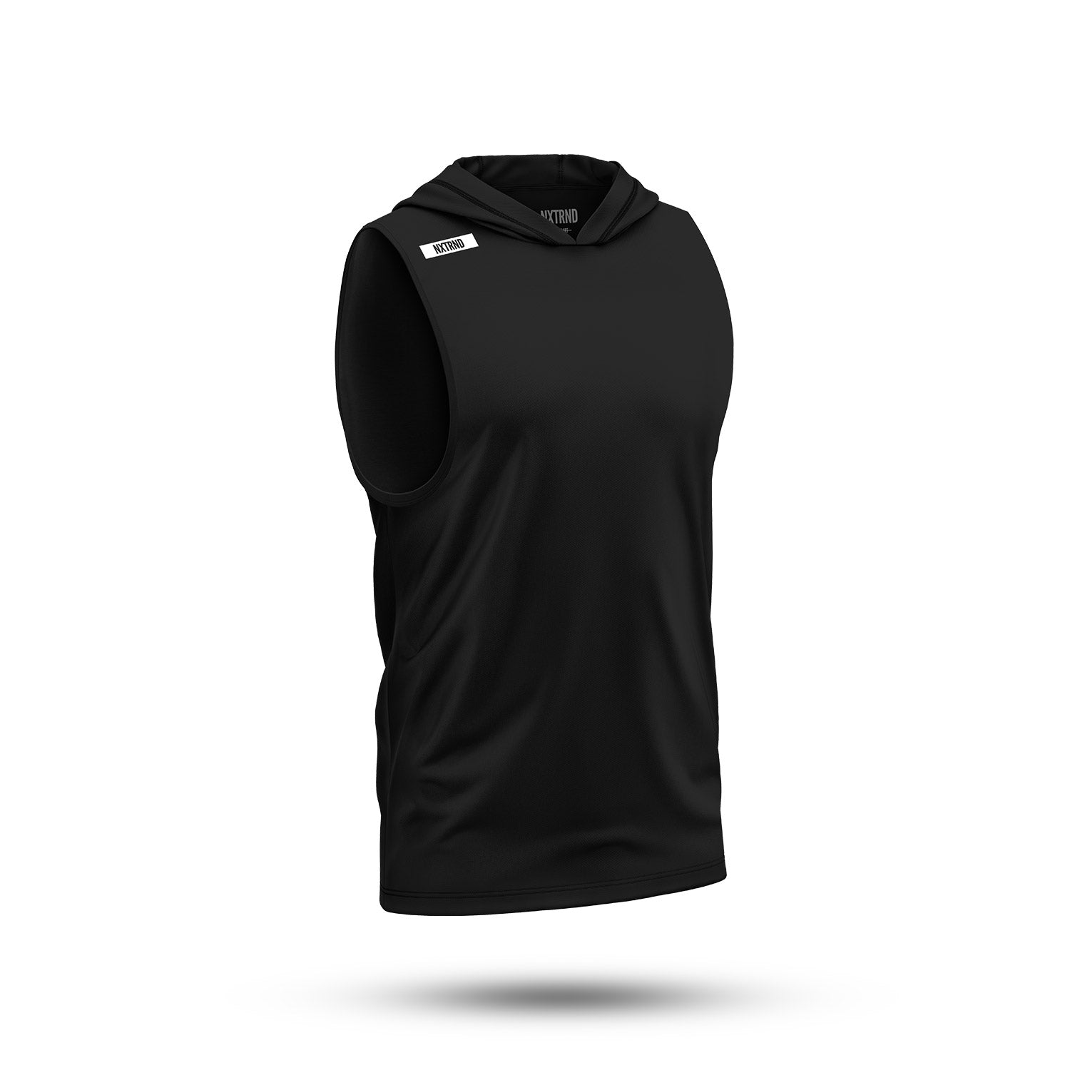Nxtrnd Team Lightweight Sleeveless Hoodie Black Side View