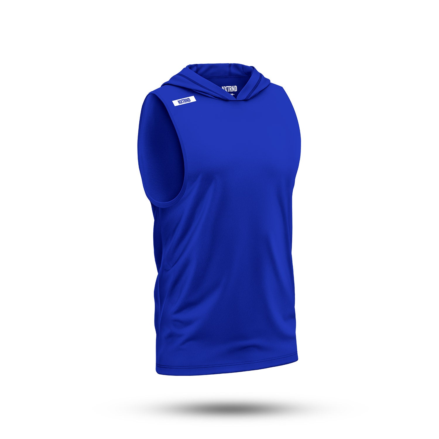 Nxtrnd Team Lightweight Sleeveless Hoodie Blue Side View