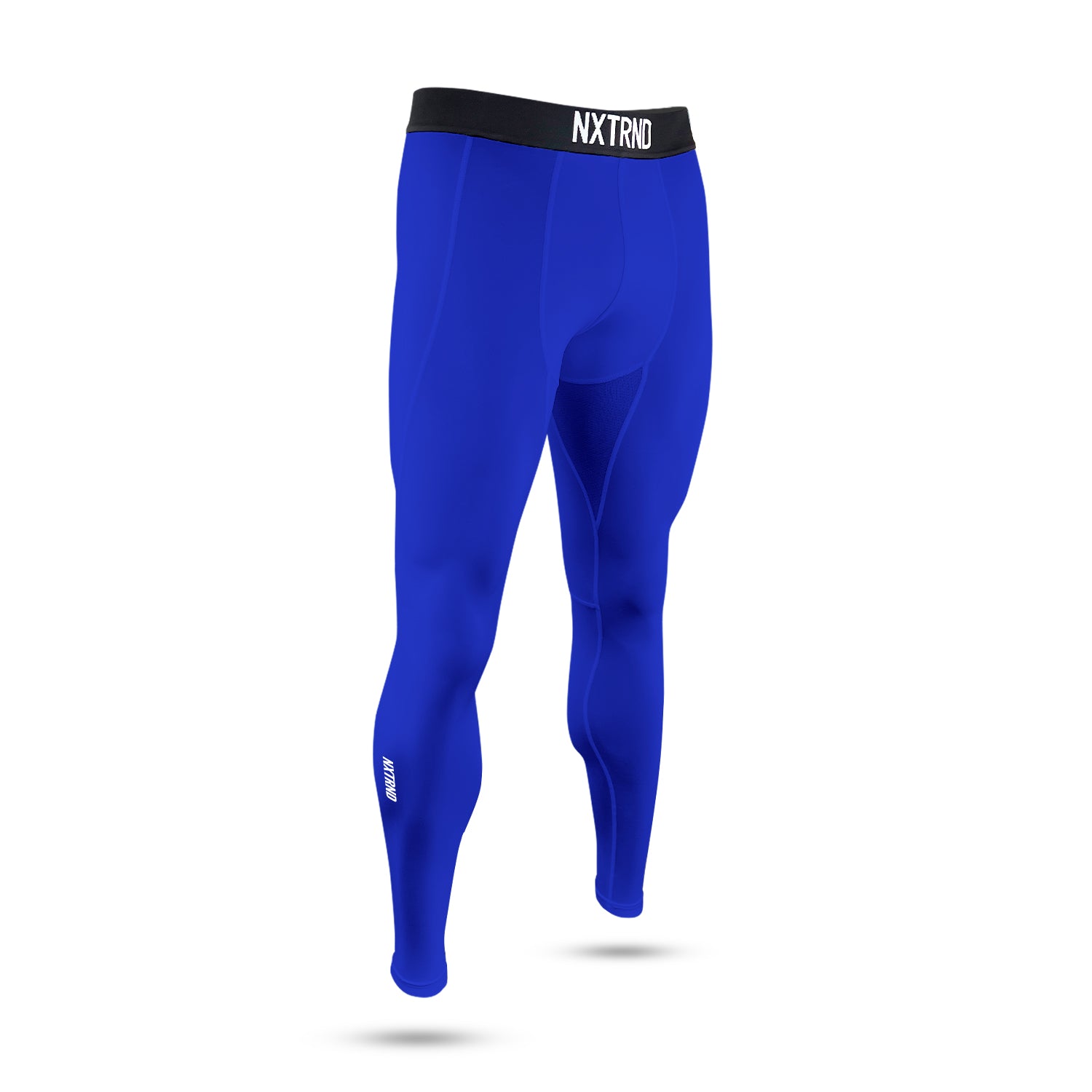 Core Tights Compression Pants Blue Side Right View