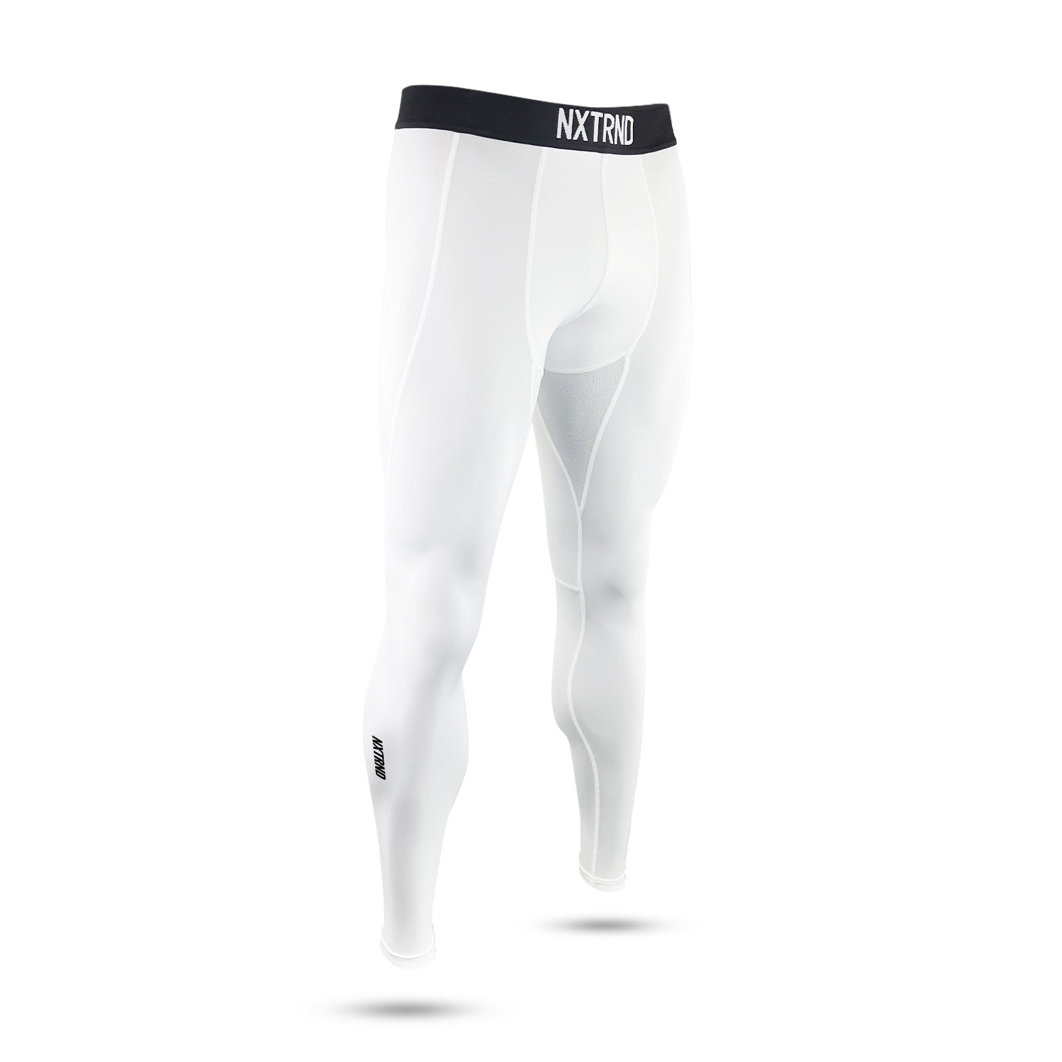Nxtrnd Core Tights Compression Legging Pants White Side View
