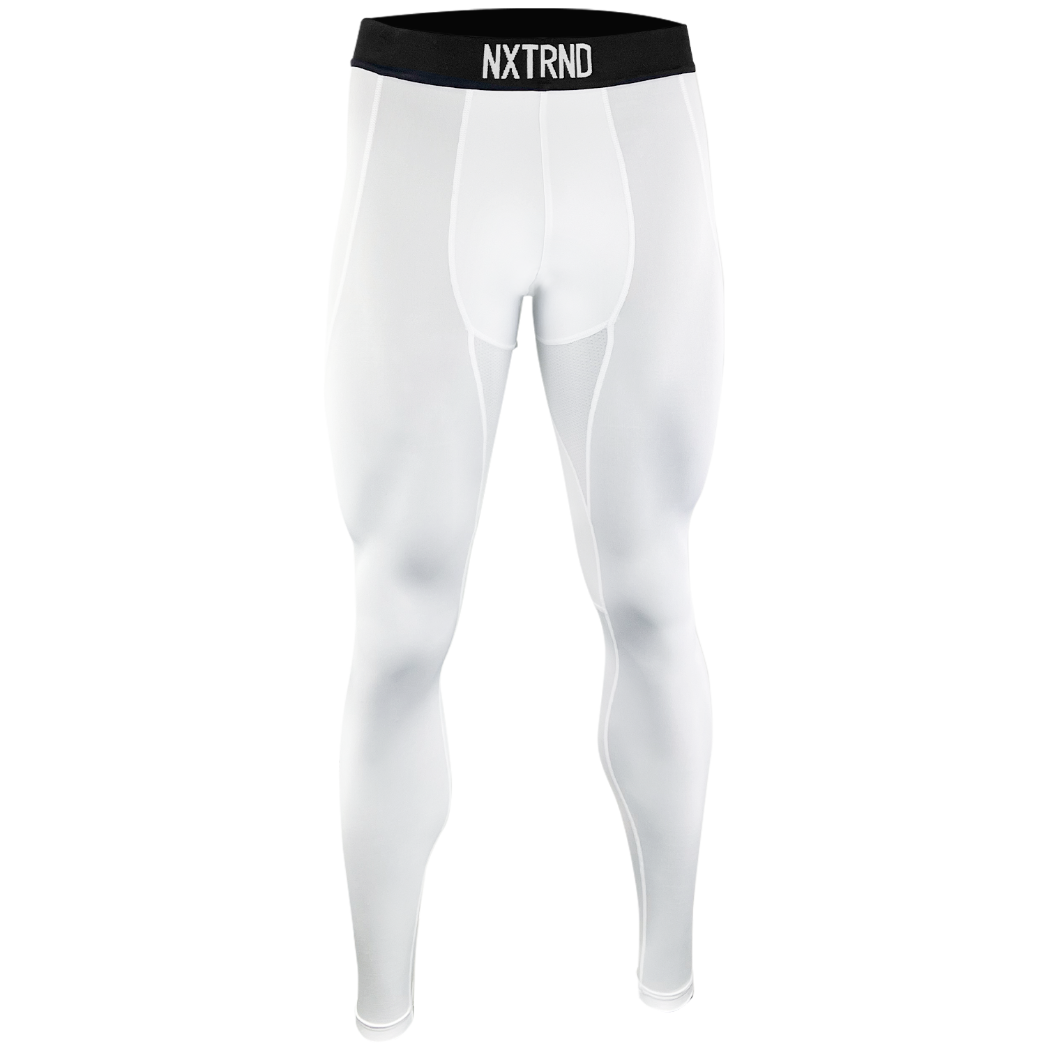 Nxtrnd Core Tights Compression Legging Pants White Front View