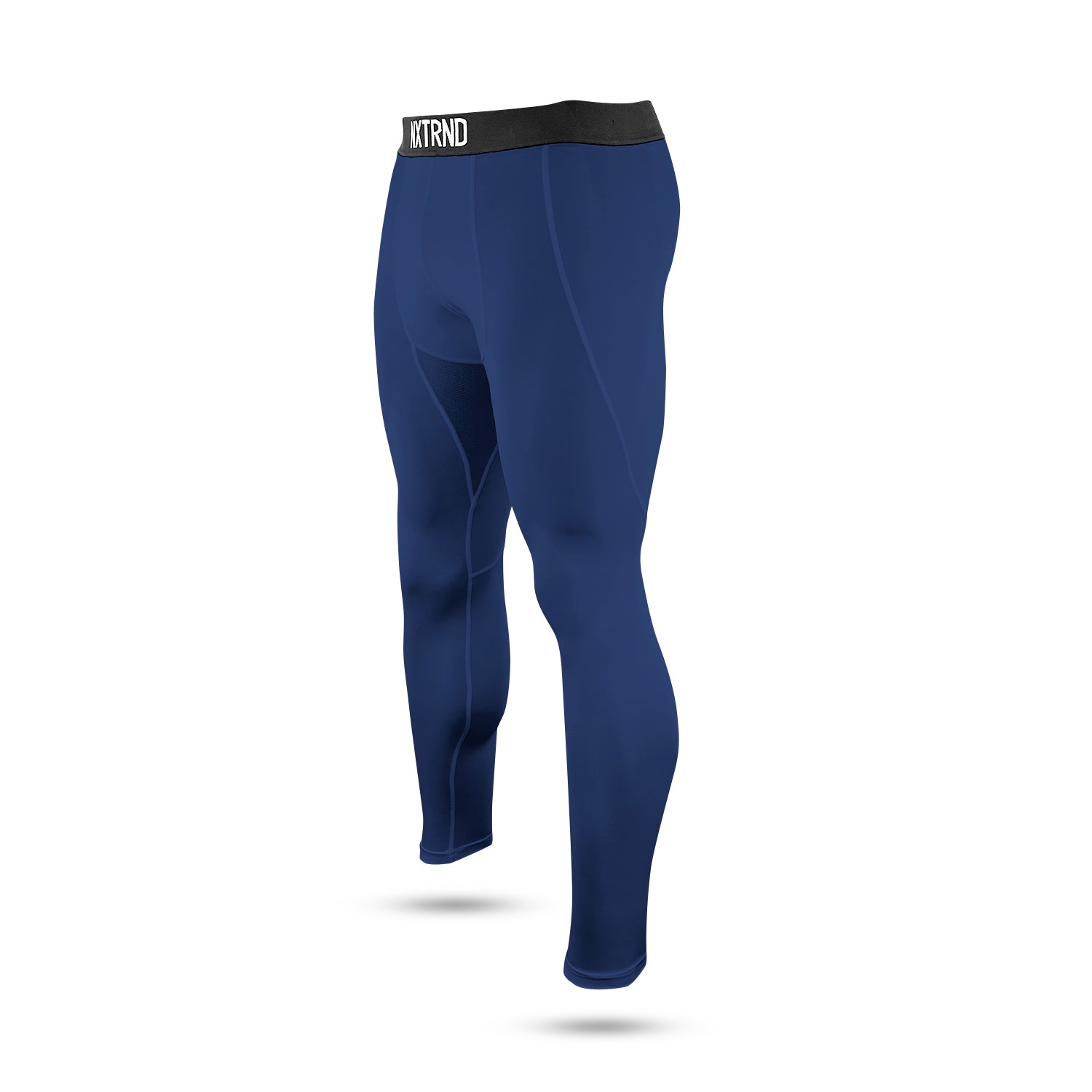 Core Tights Compression Pants Navy Blue Side Left View