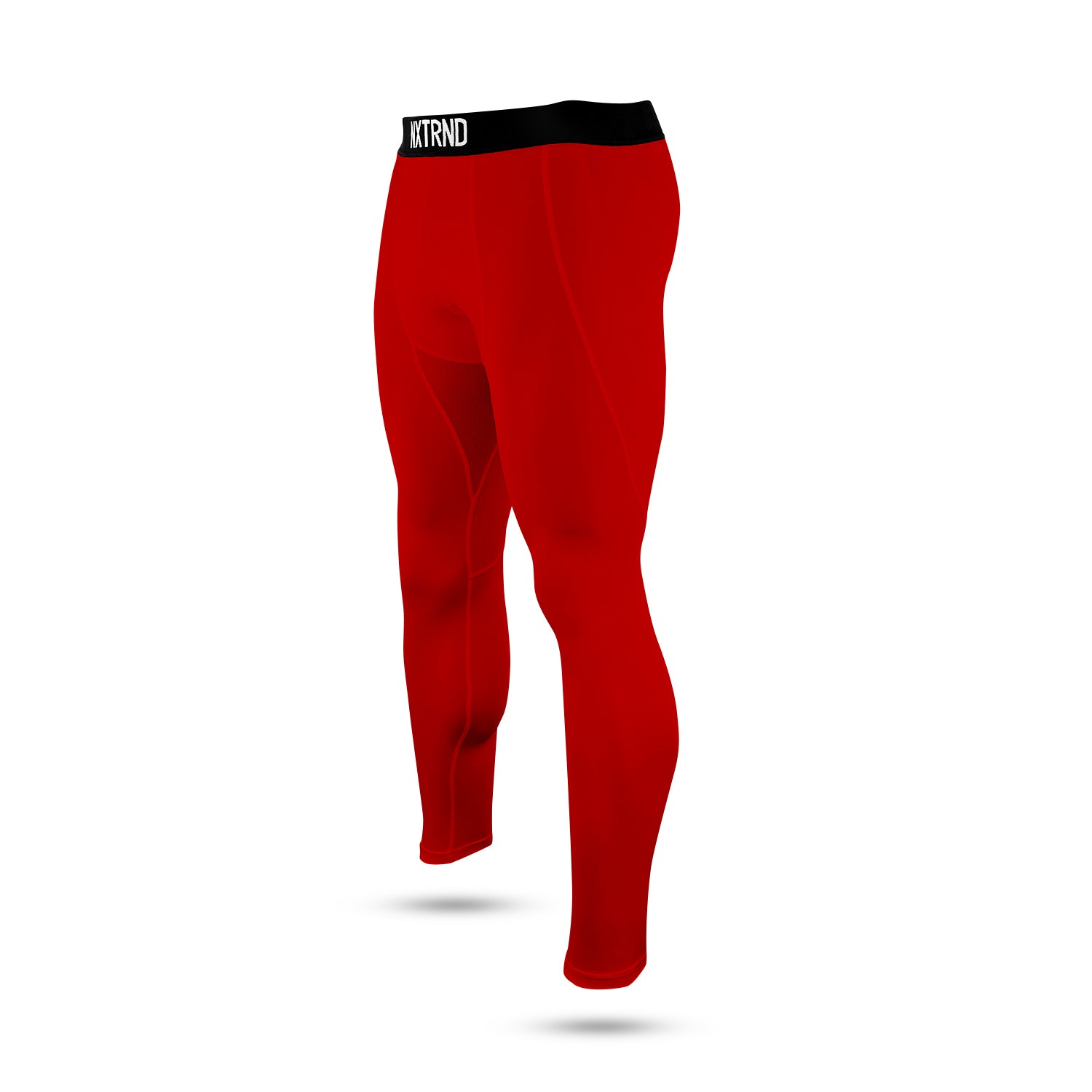 Core Tights Compression Pants Red Side Left View