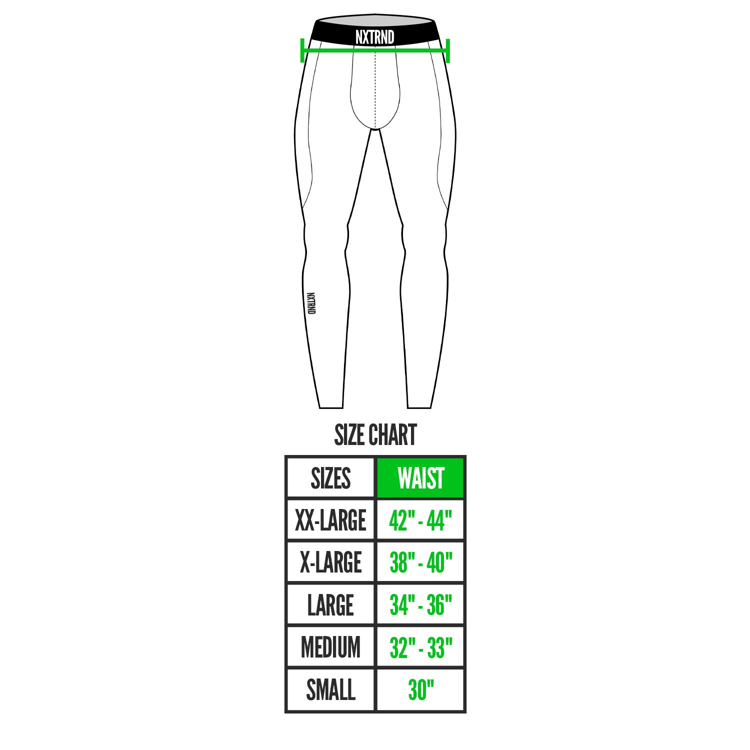 Core Tights Compression Pants Size Chart
