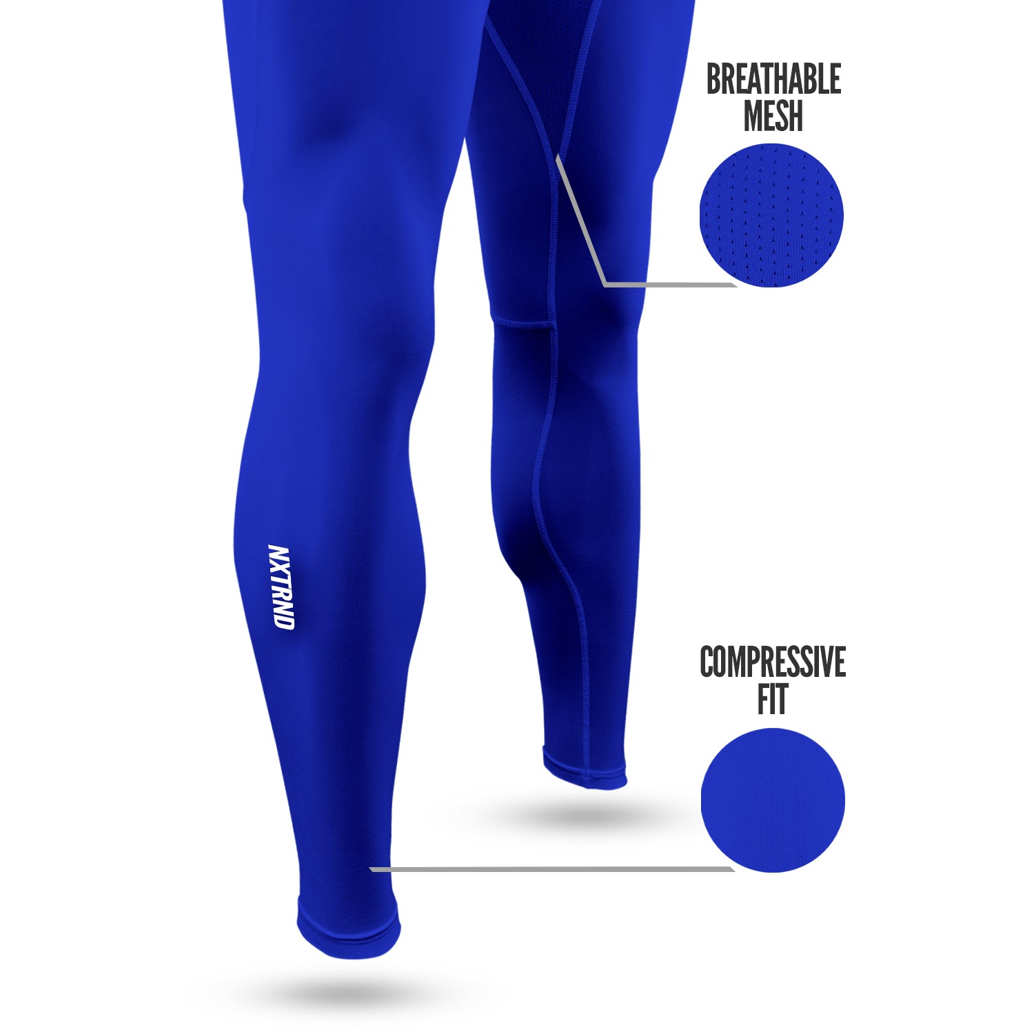 Core Tights Compression Pants Blue Specs