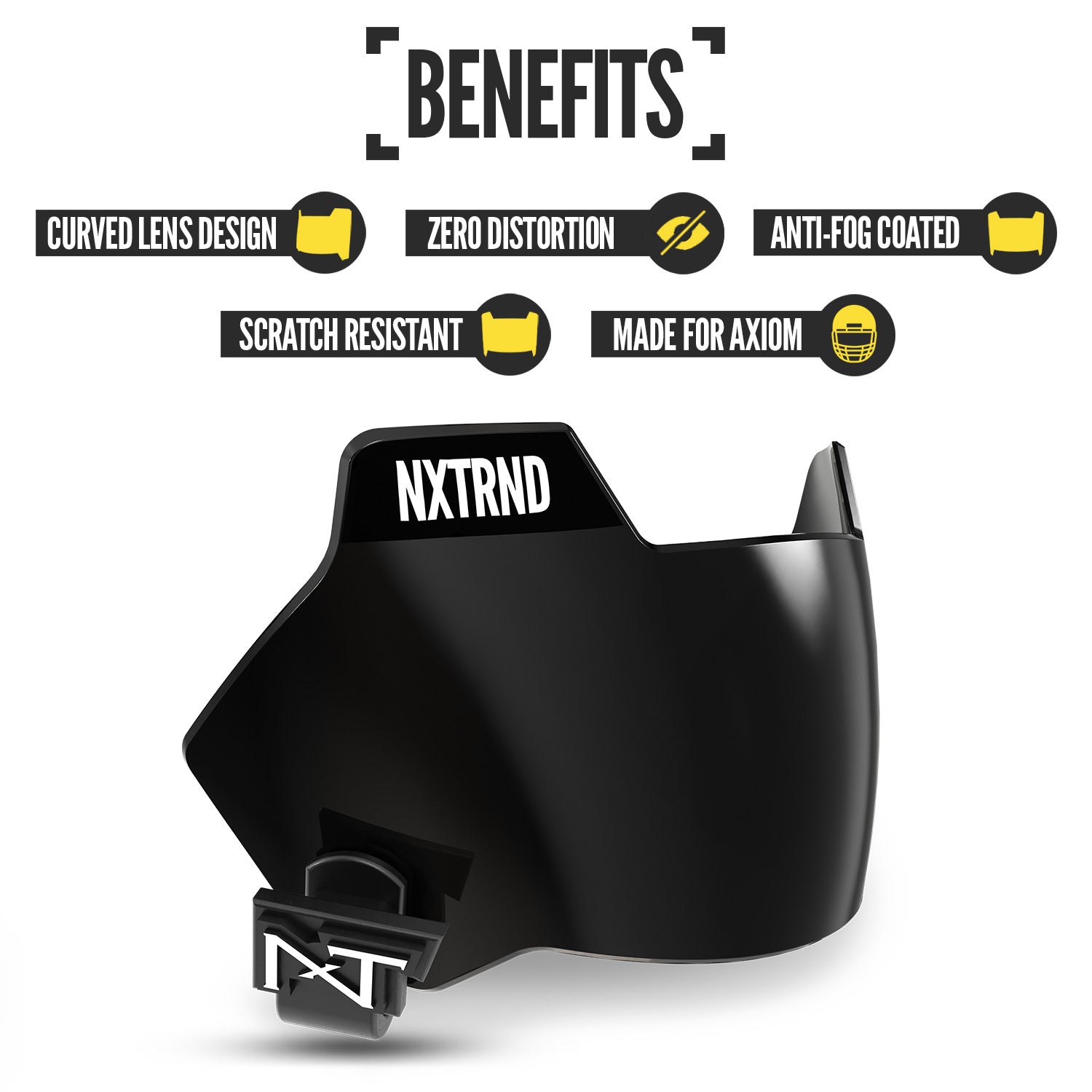 Visière de football NXTRND VZX noire