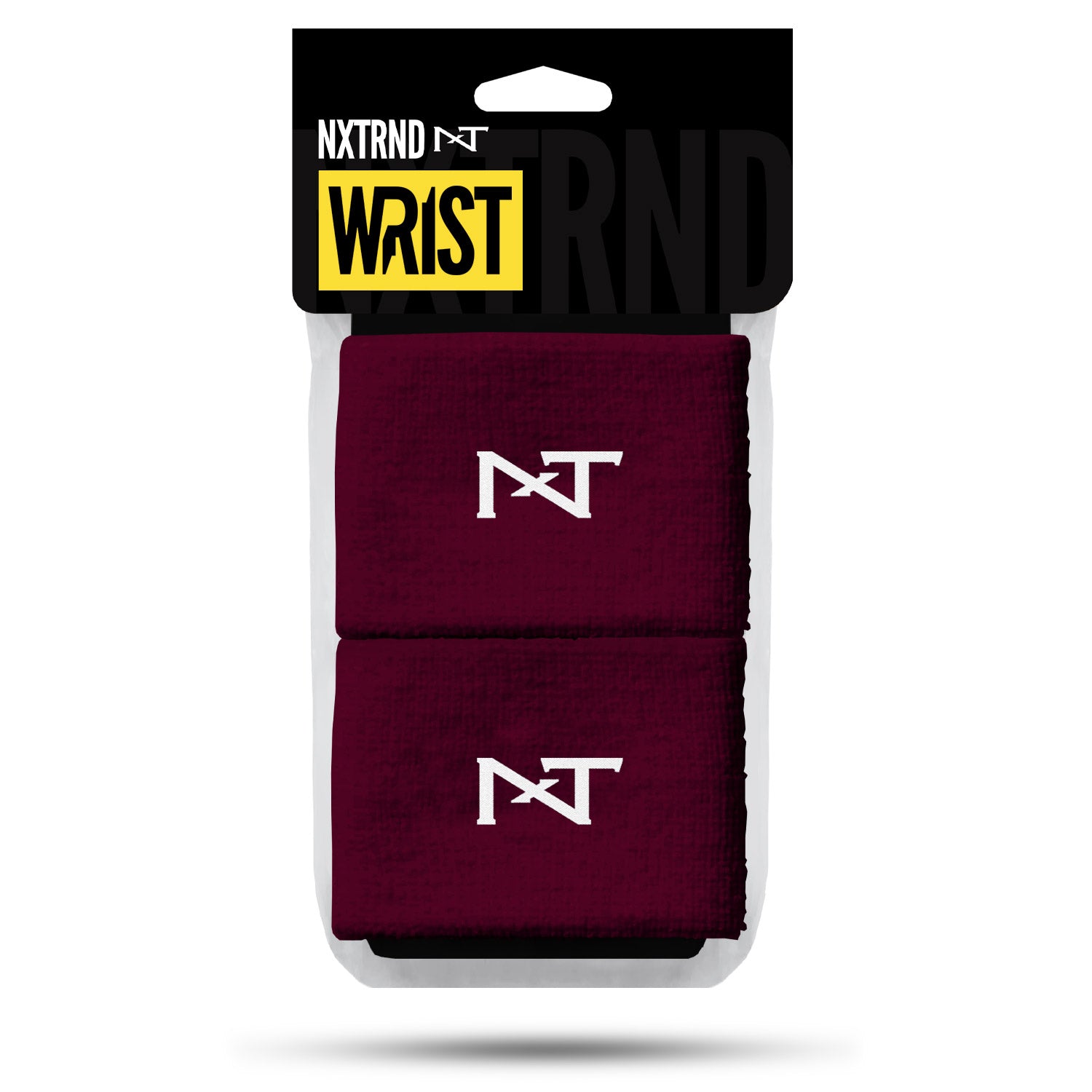 NXTRND Wrist Band Maroon Burgundy Main Packaging