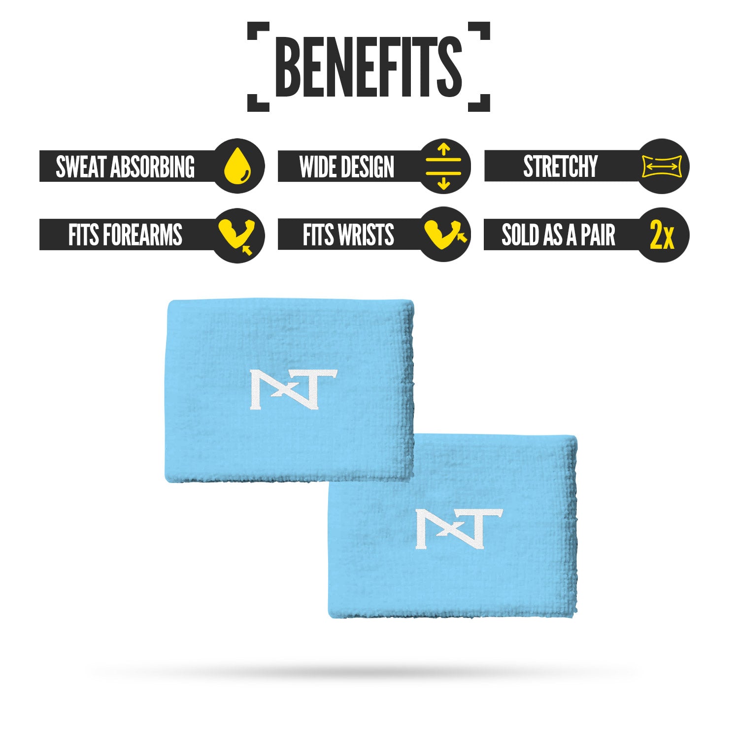 NXTRND Wrist Band Columbia Blue Benefits