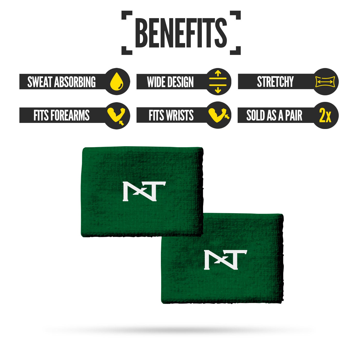 NXTRND Wrist Band Dark Green Benefits