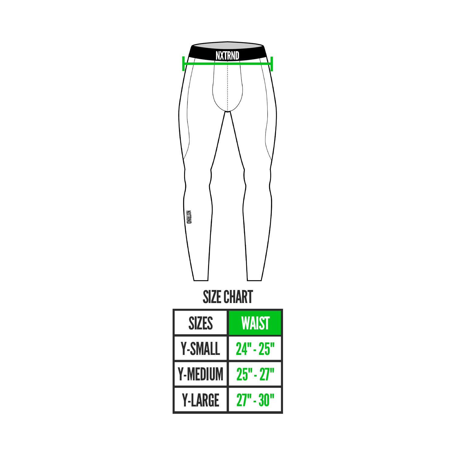 Nxtrnd Core Youth Boys Compression Pants White