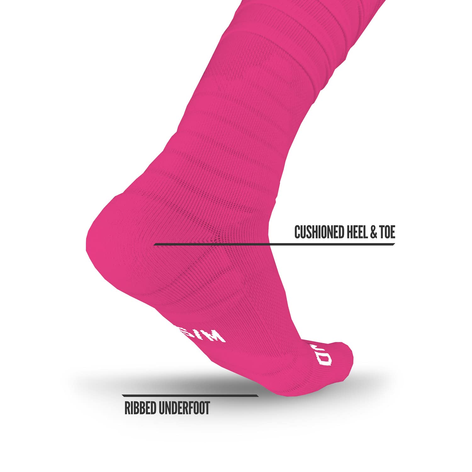 NXTRND XTD® Scrunch Football Socks Pink