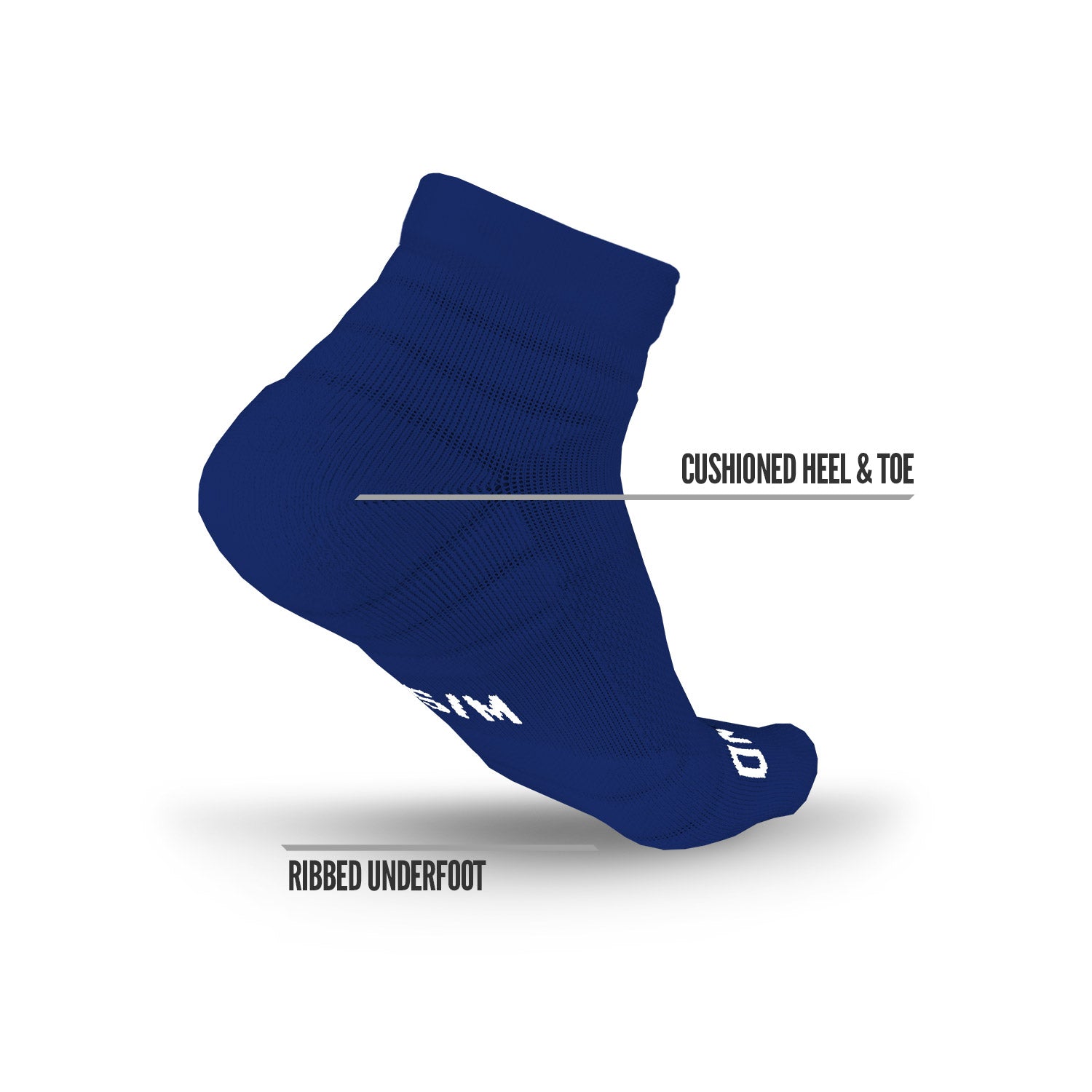 NXTRND Quarter Socks Navy Blue (3-Pairs)