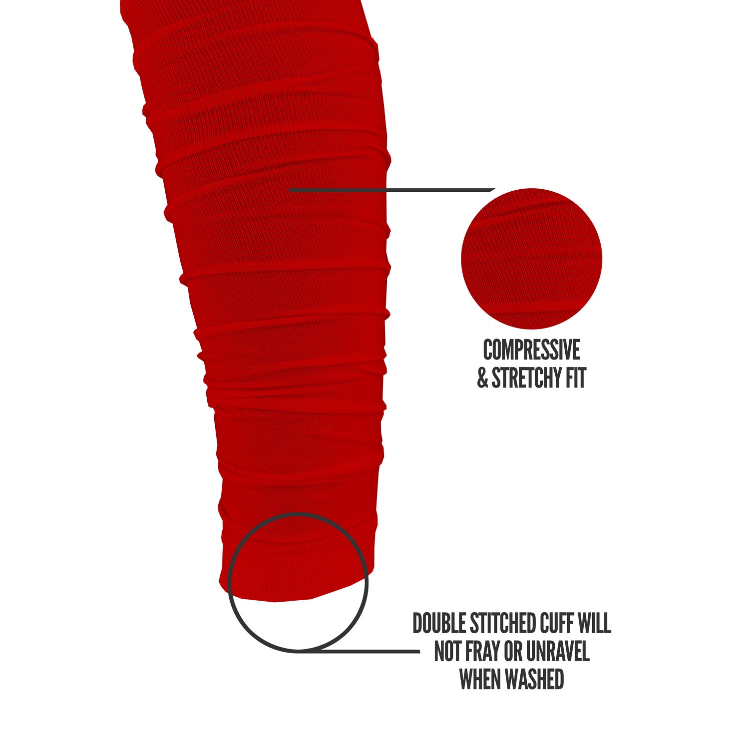 Why do football players wear leg sleeves?