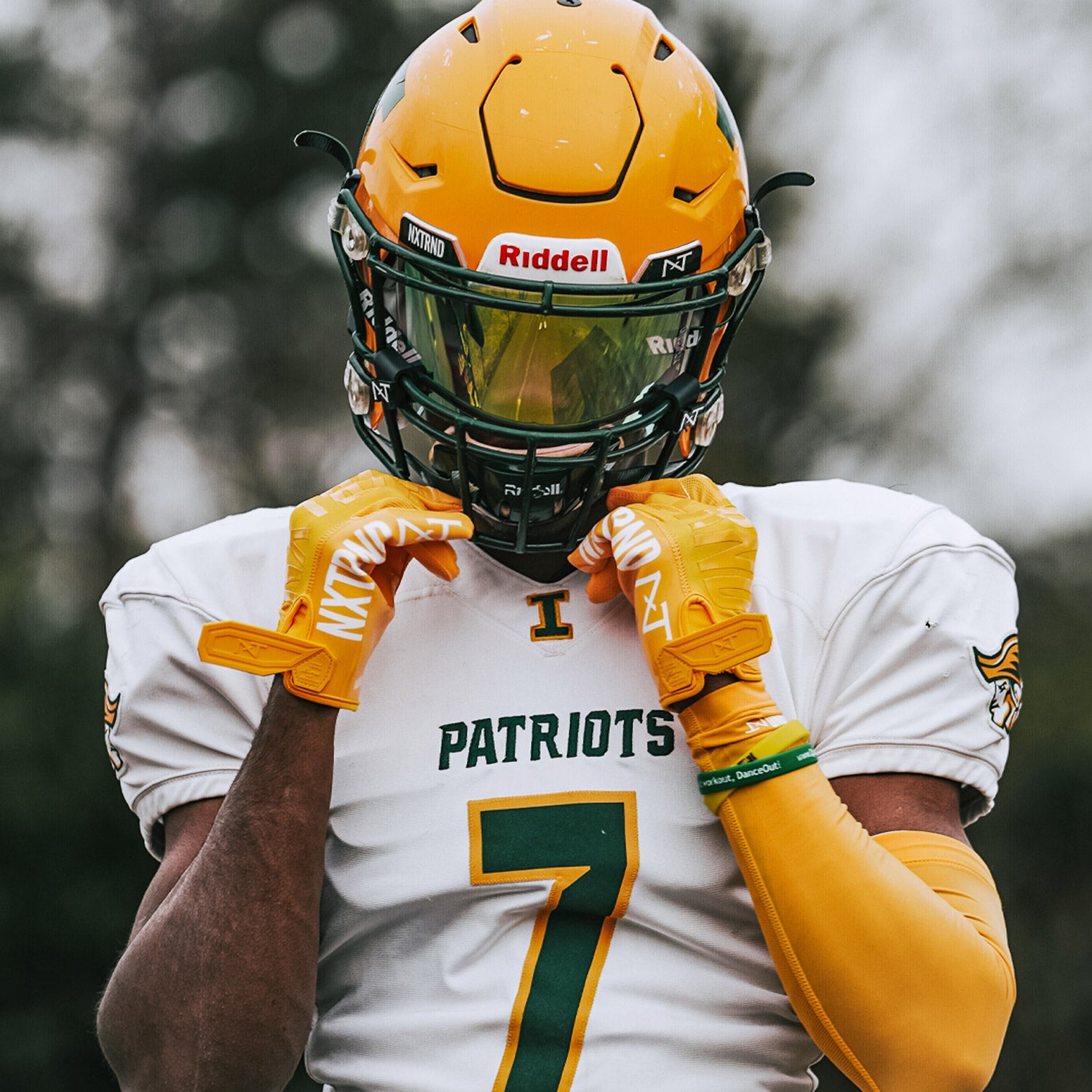 NXTRND G1® Youth Football Gloves Yellow