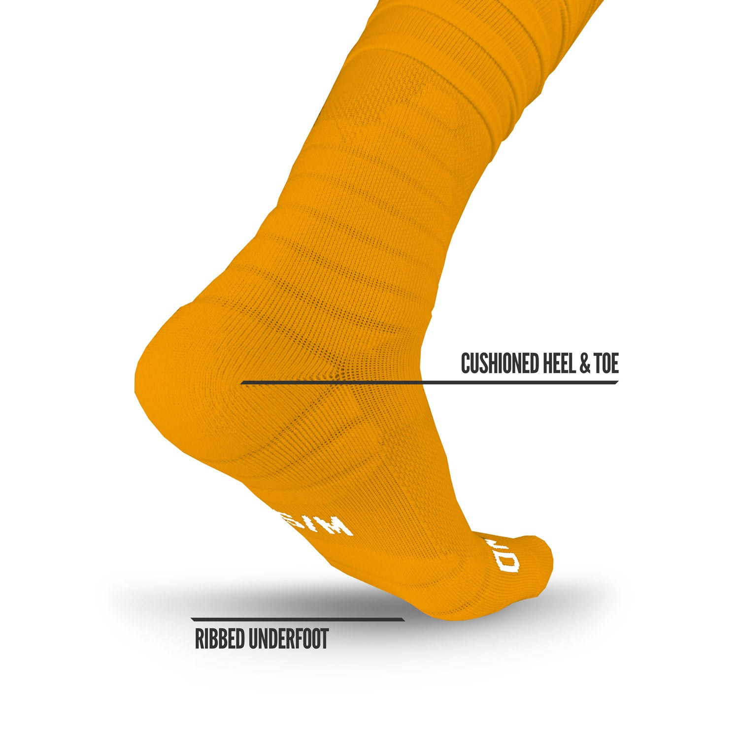 NXTRND XTD® Scrunch Football Socks Yellow