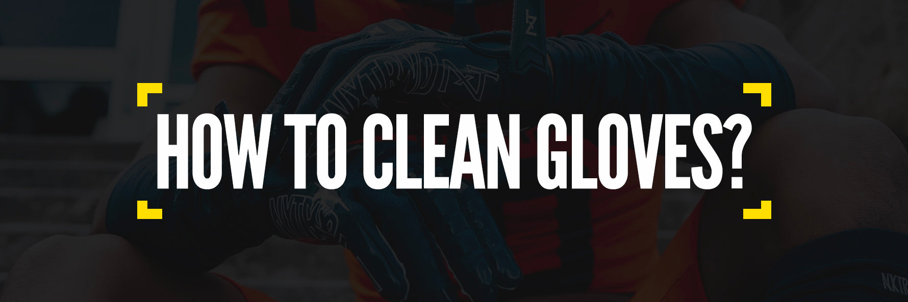 How to clean football gloves