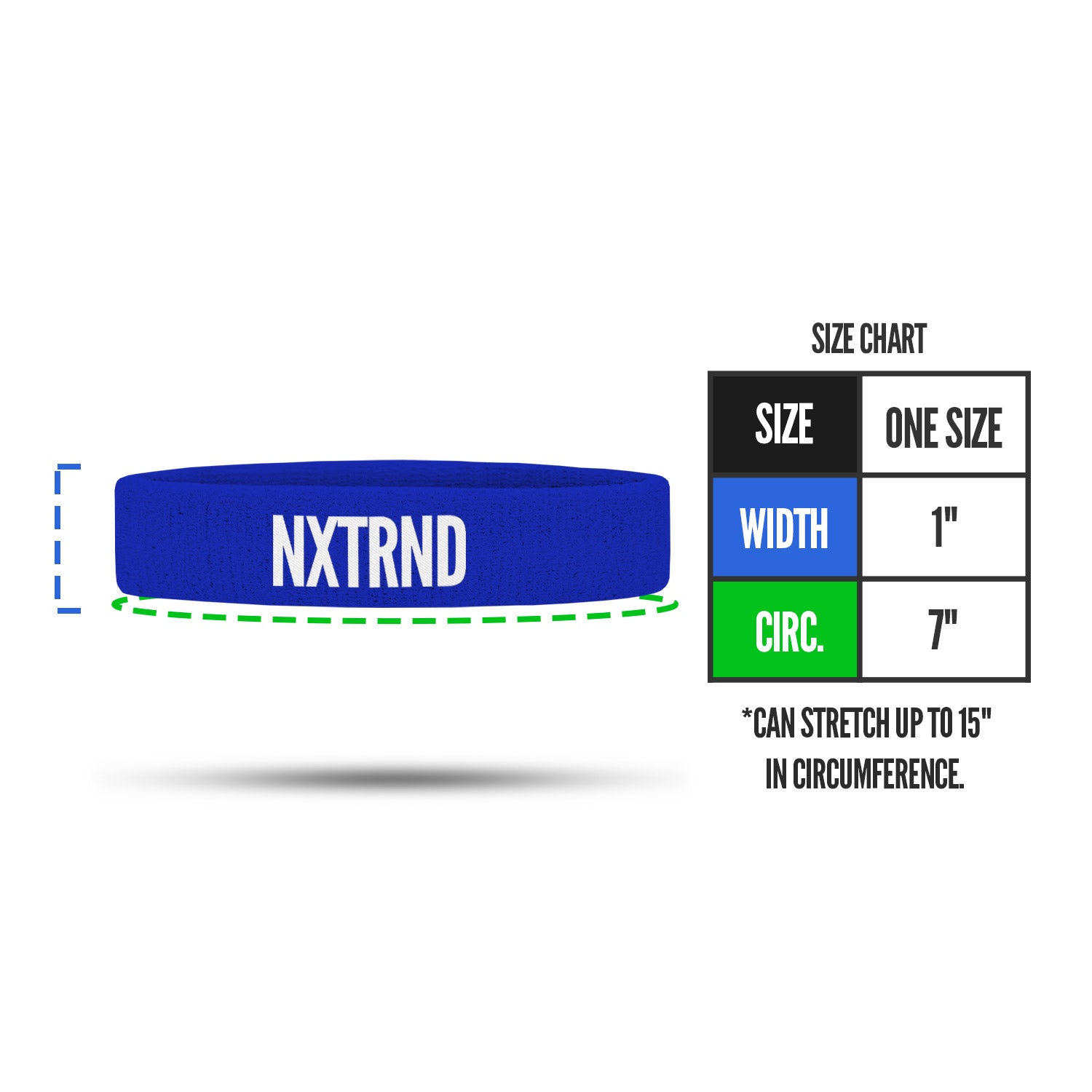 NXTRND Arm Bands Blue (1 Pair)