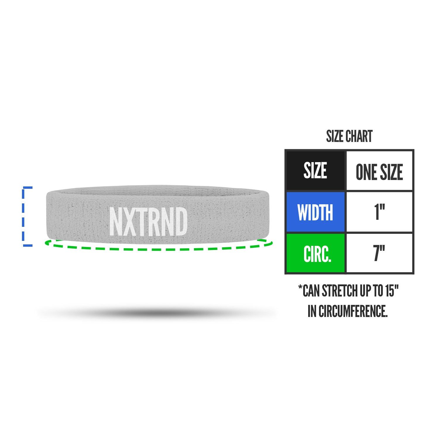 NXTRND Arm Bands Grey (1 Pair)