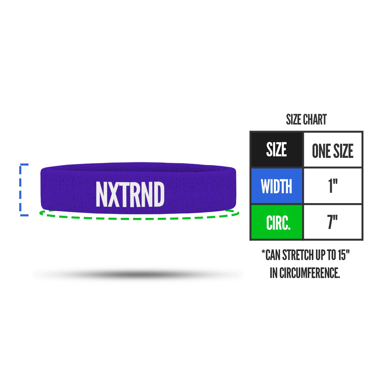 NXTRND Arm Bands Purple (1 Pair)