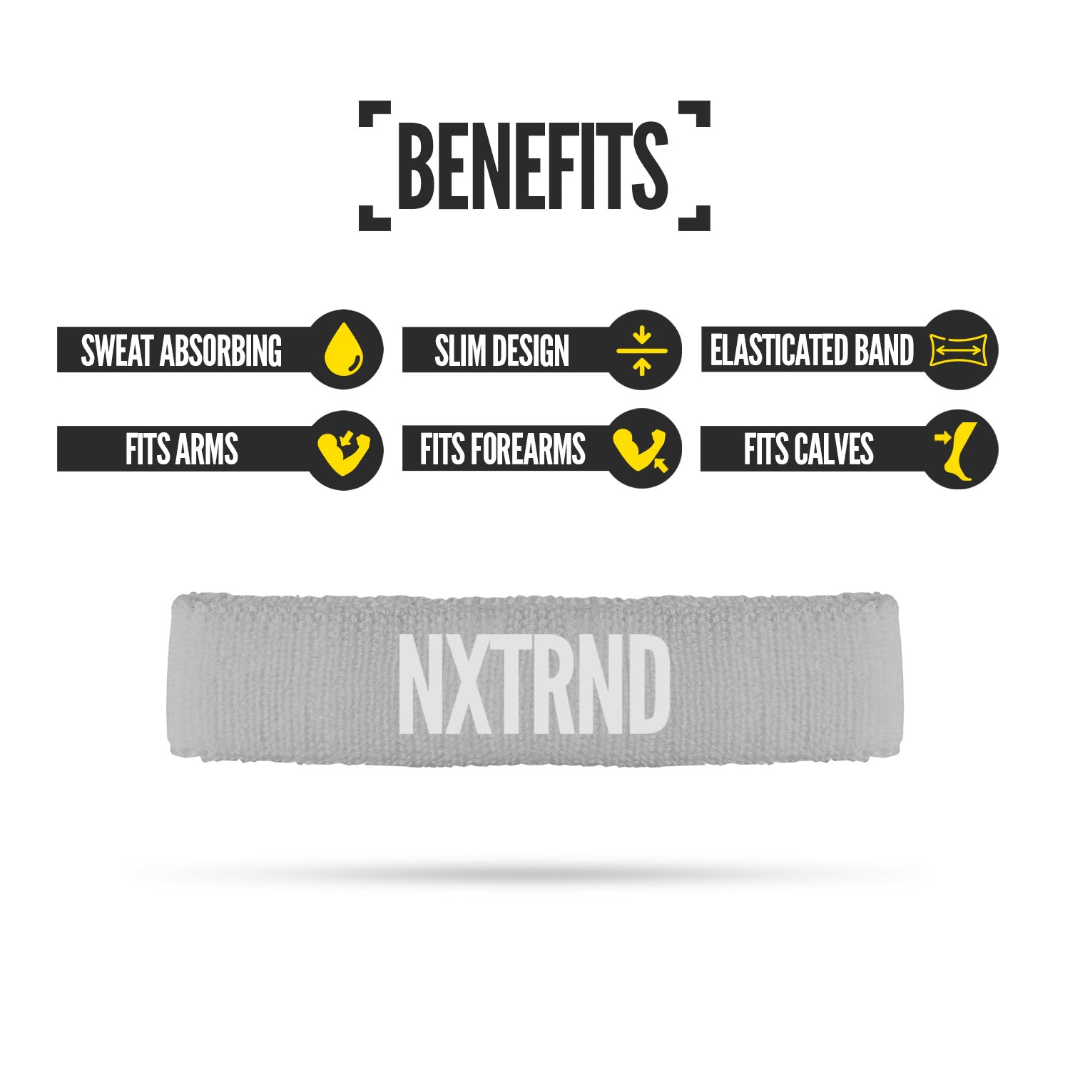 NXTRND Arm Bands Grey (1 Pair)