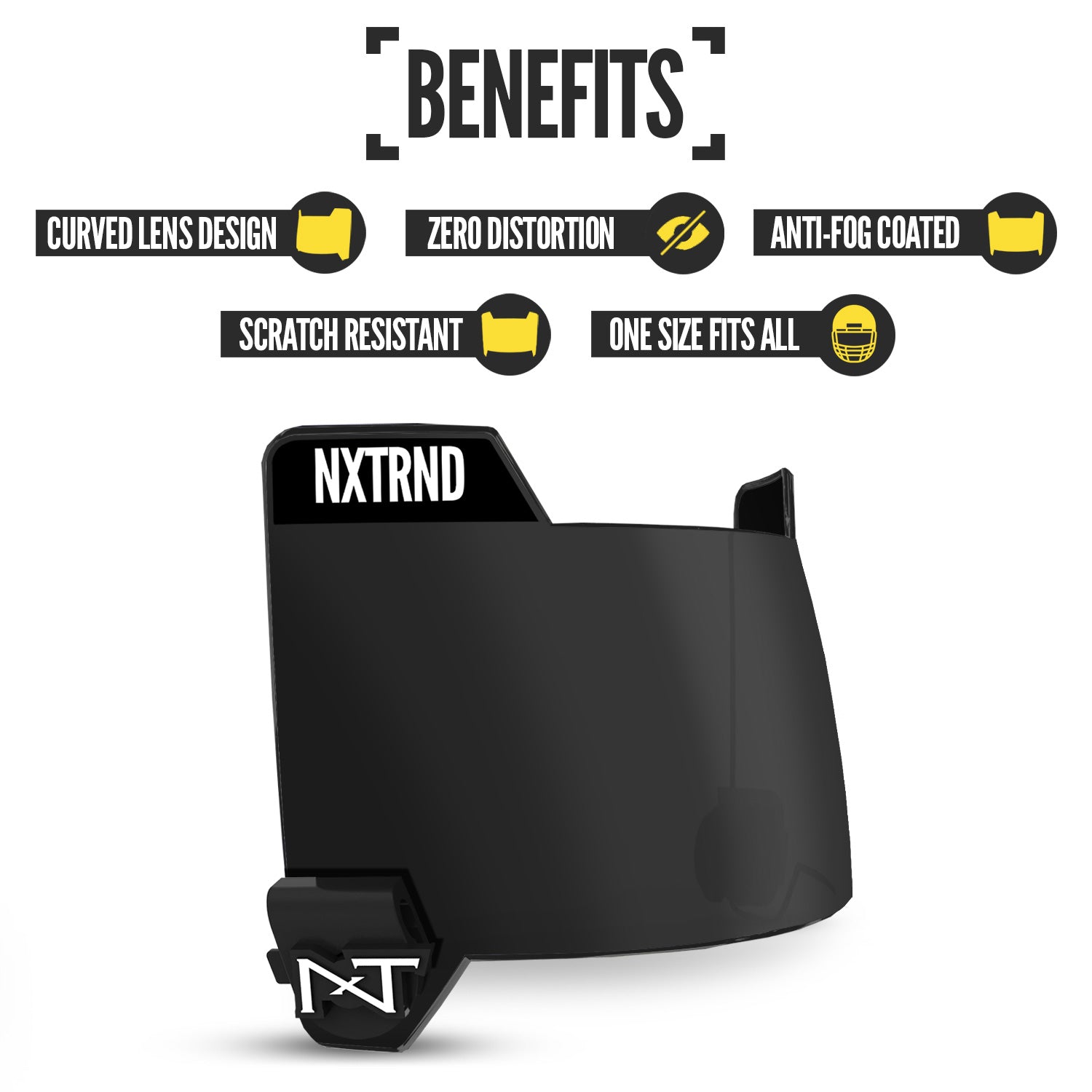 NXTRND VZR3® Football Visor Black