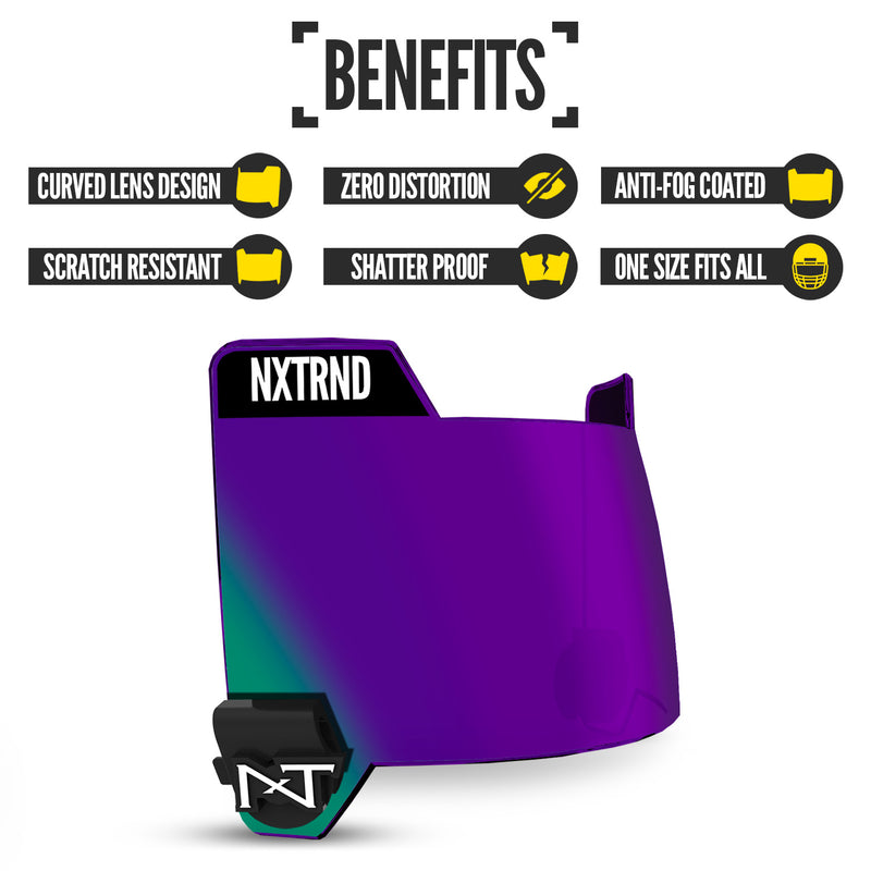Load image into Gallery viewer, NXTRND VZR3™ Football Visor Purple
