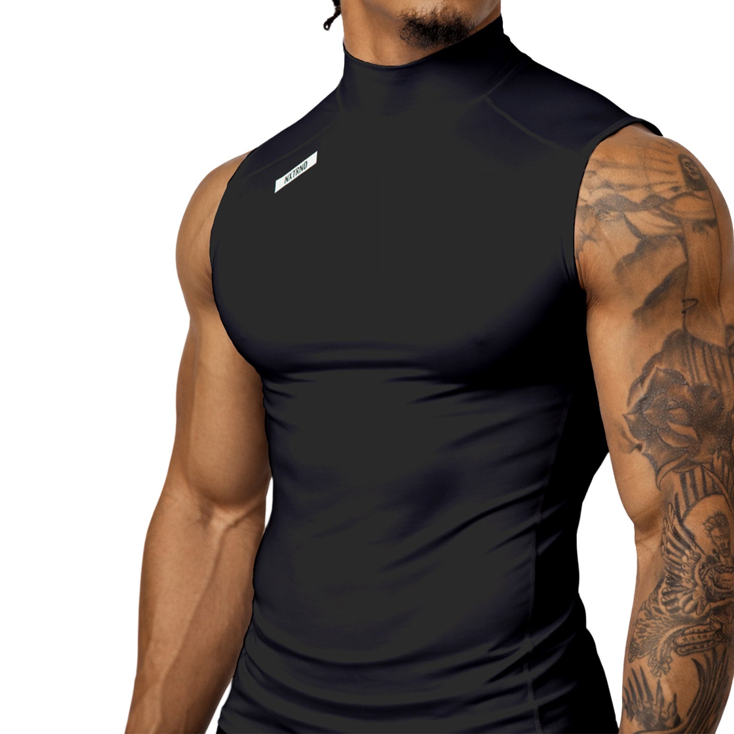 Nxtrnd Core Turtleneck Compression Sleeveless Black