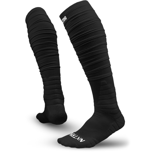 NXTRND XTD™ Scrunch Football Socks Black