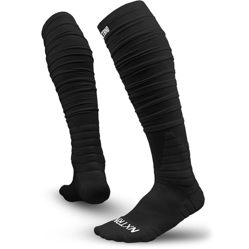 NXTRND XTD Padded Scrunch Football Socks Black