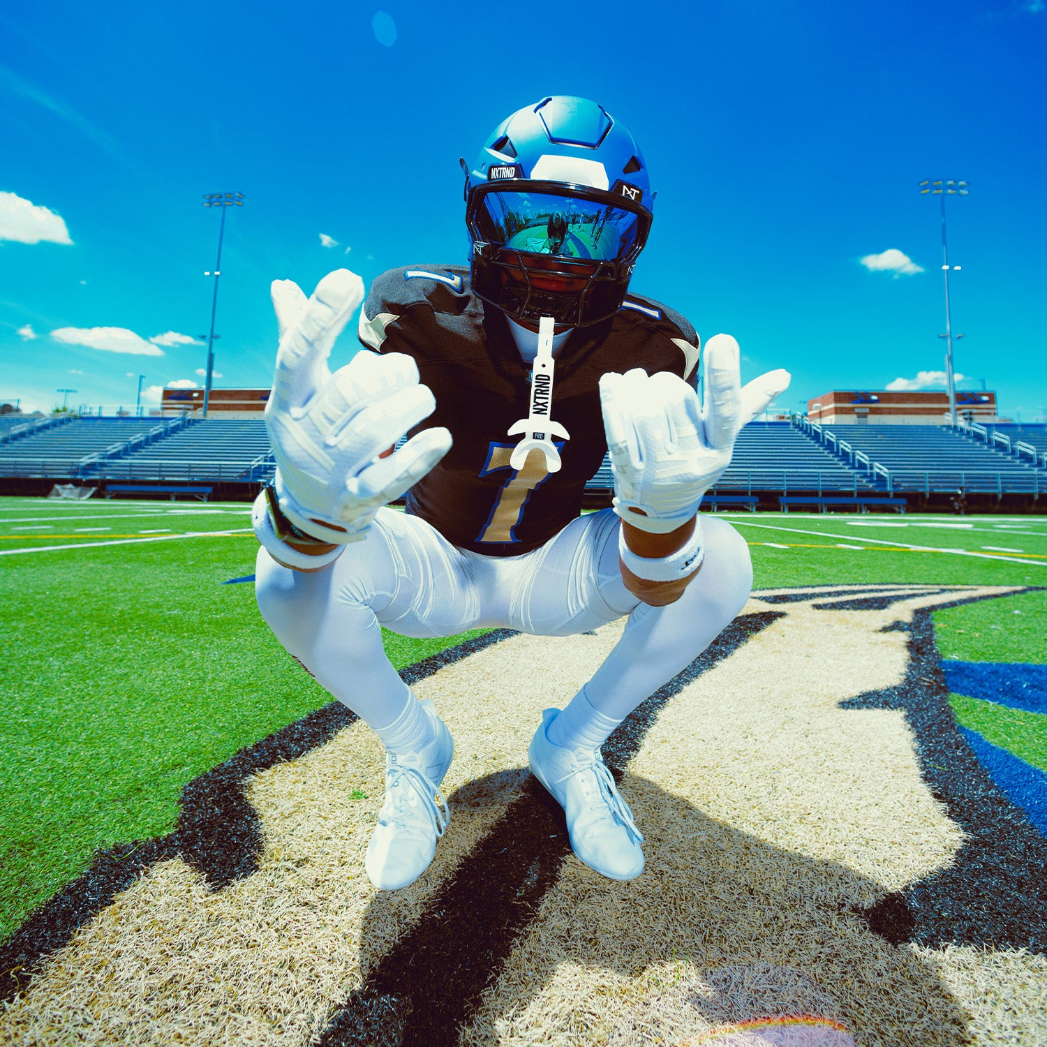 Visière de football NXTRND VZX bleue