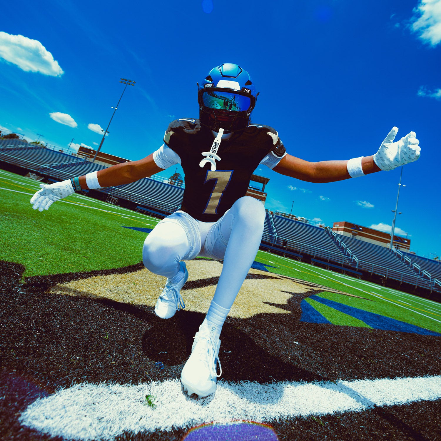 Visière de football NXTRND VZX bleue