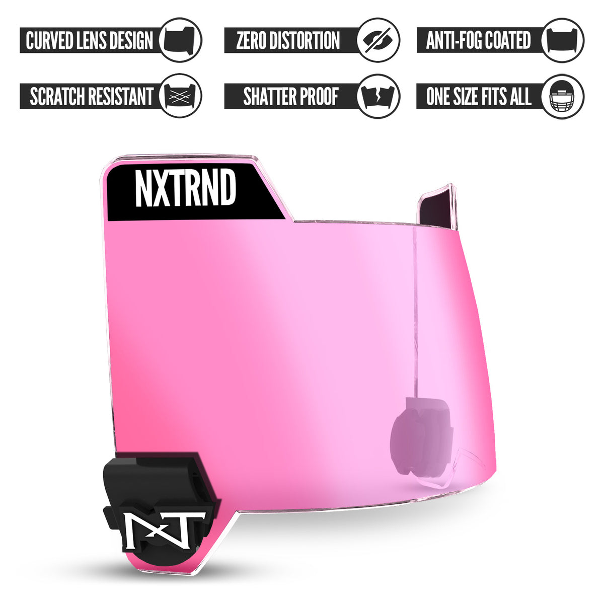 NXTRND VZR3™ Clear Pink Football Visor