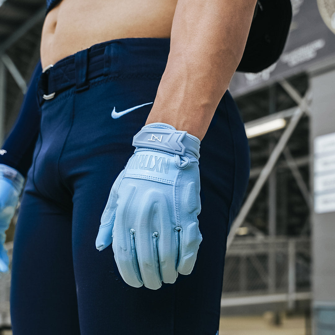 Nike padded football gloves best sale