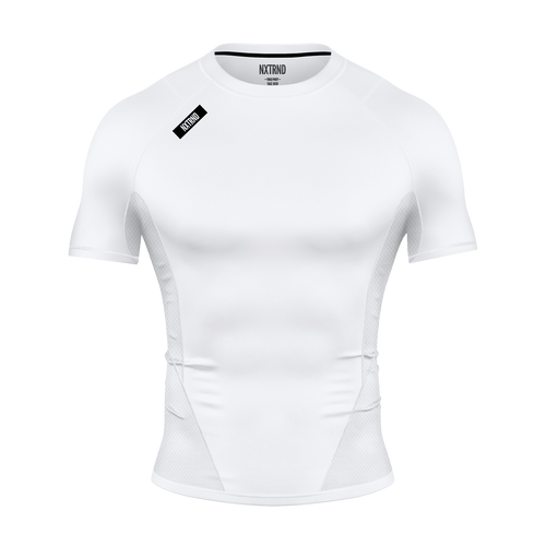 ◆DNSR◆ Crucial Half Sleeve White Core-Short-Sleeves-Main-