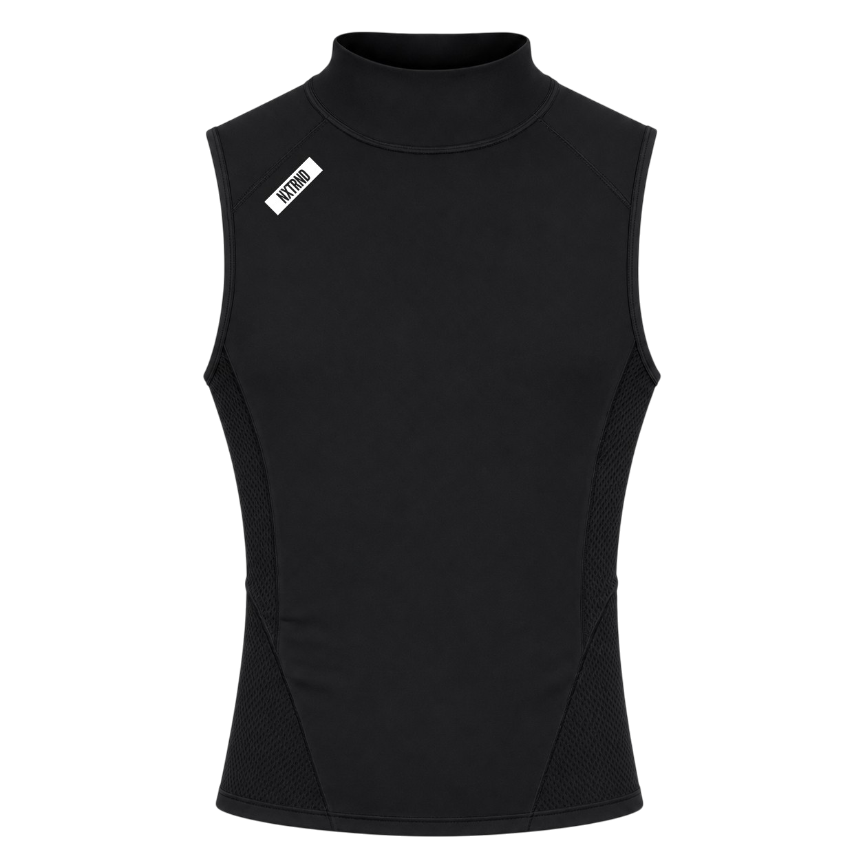 Nxtrnd Core Youth Turtleneck Compression Sleeveless Black