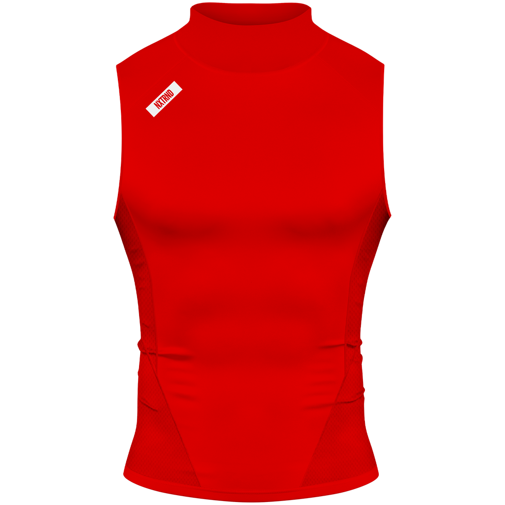 Nxtrnd Core Turtleneck Compression Sleeveless Red