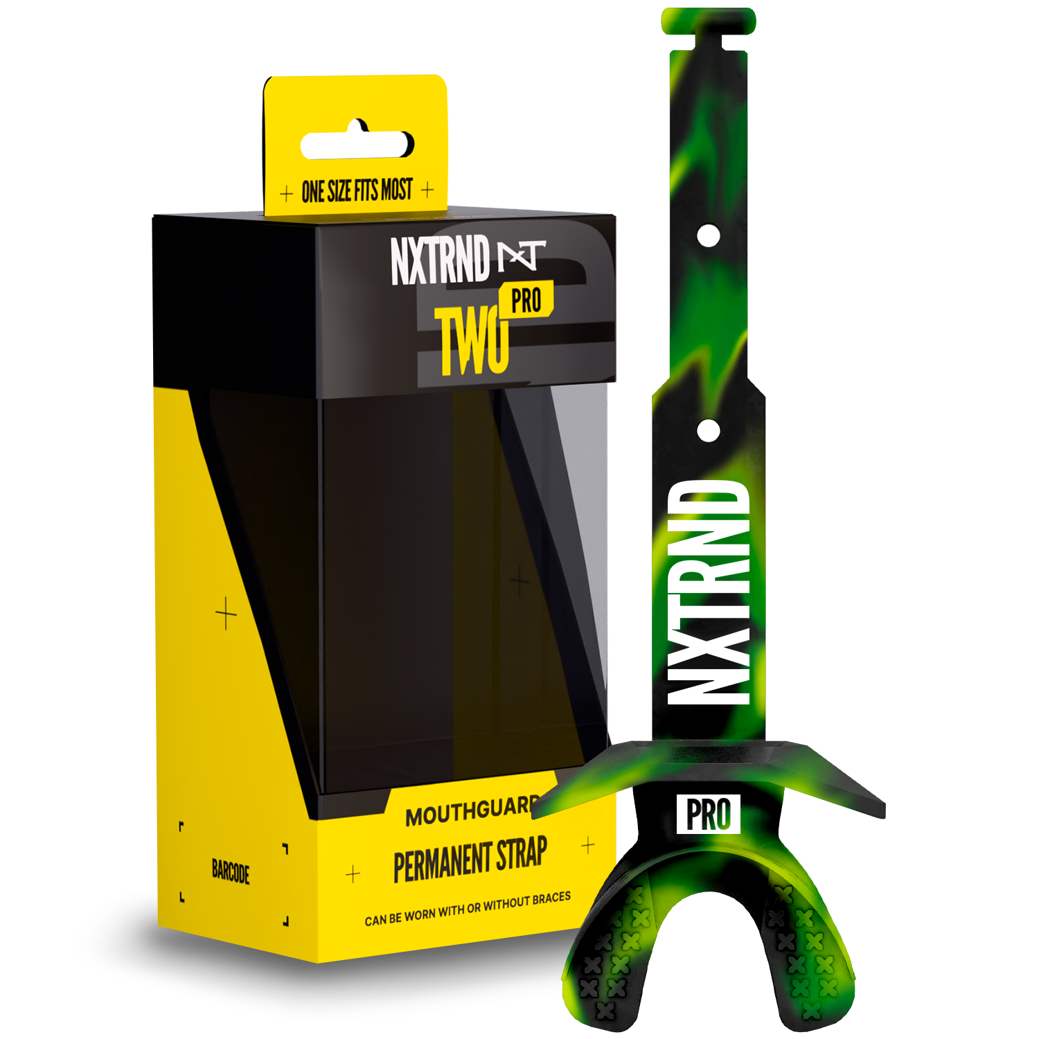 NXTRND TWO® Pro Mouth Guard Cosmic Green & Black