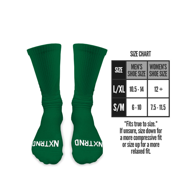 Load image into Gallery viewer, NXTRND Crew Socks Green 3-Pairs
