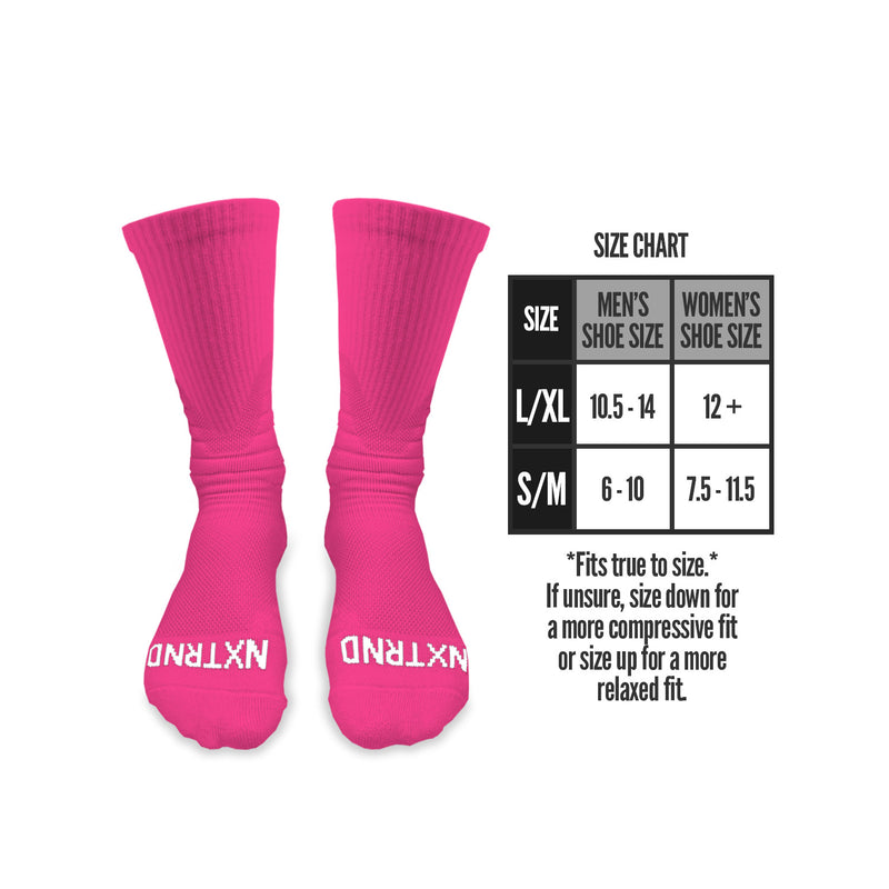Load image into Gallery viewer, NXTRND Crew Socks Pink 3-Pairs
